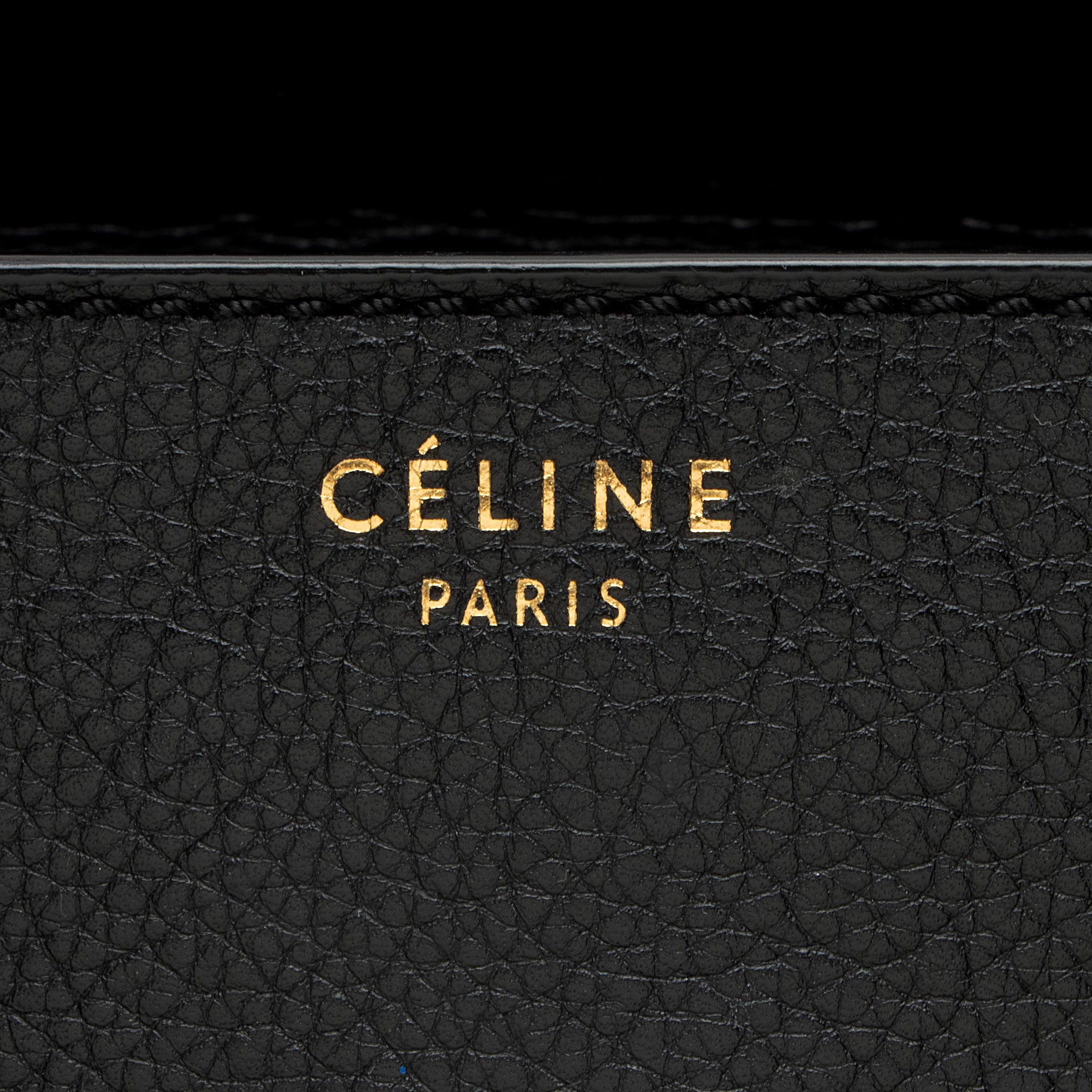 Celine Pebbled Leather Mini Luggage Tote