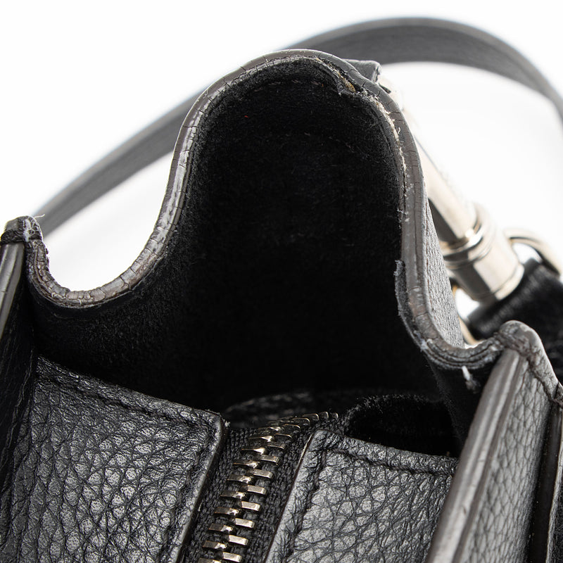 Celine Pebbled Leather Nano Luggage Tote (SHF-fk9HTz)