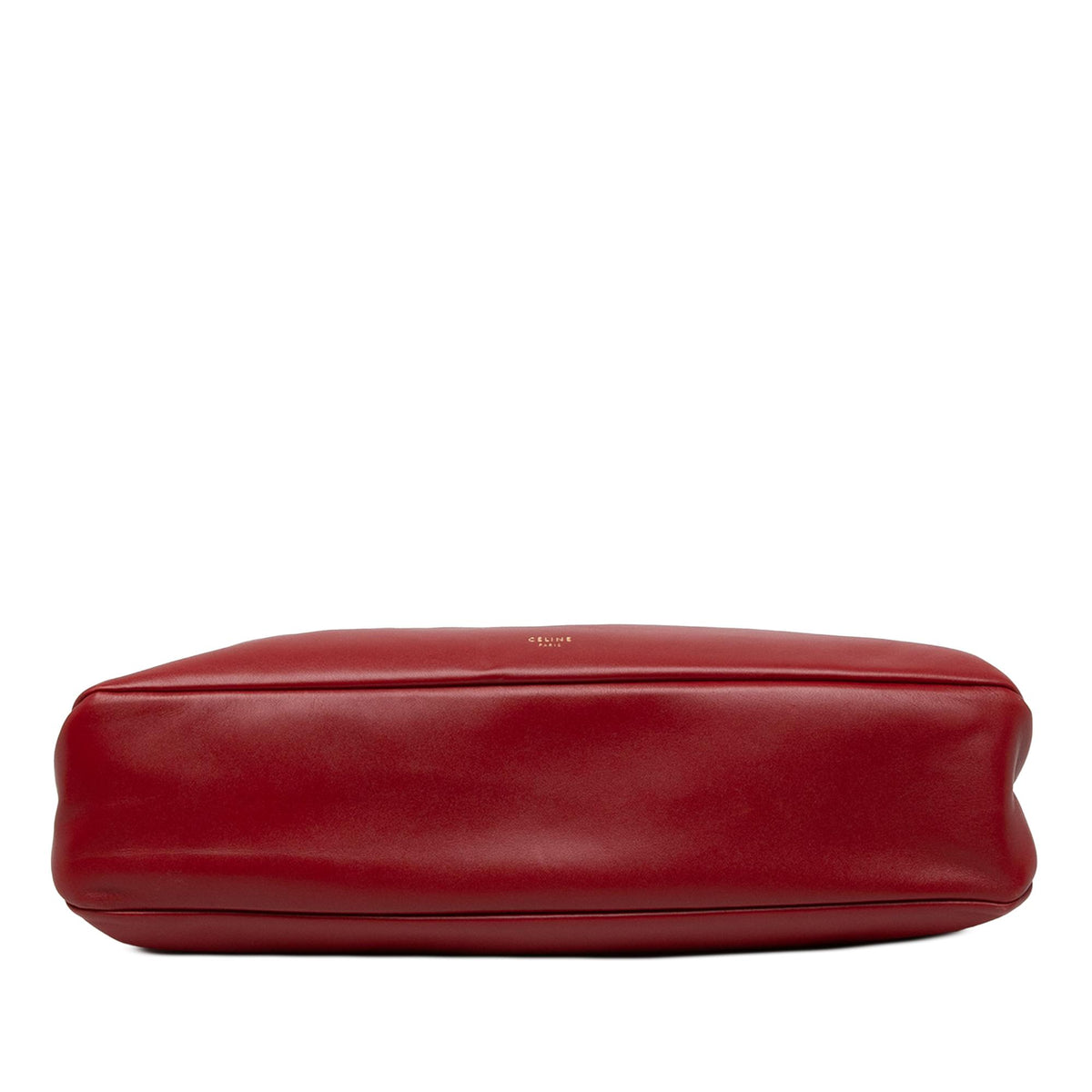 Celine Pleated Calfskin French Lock Clutch