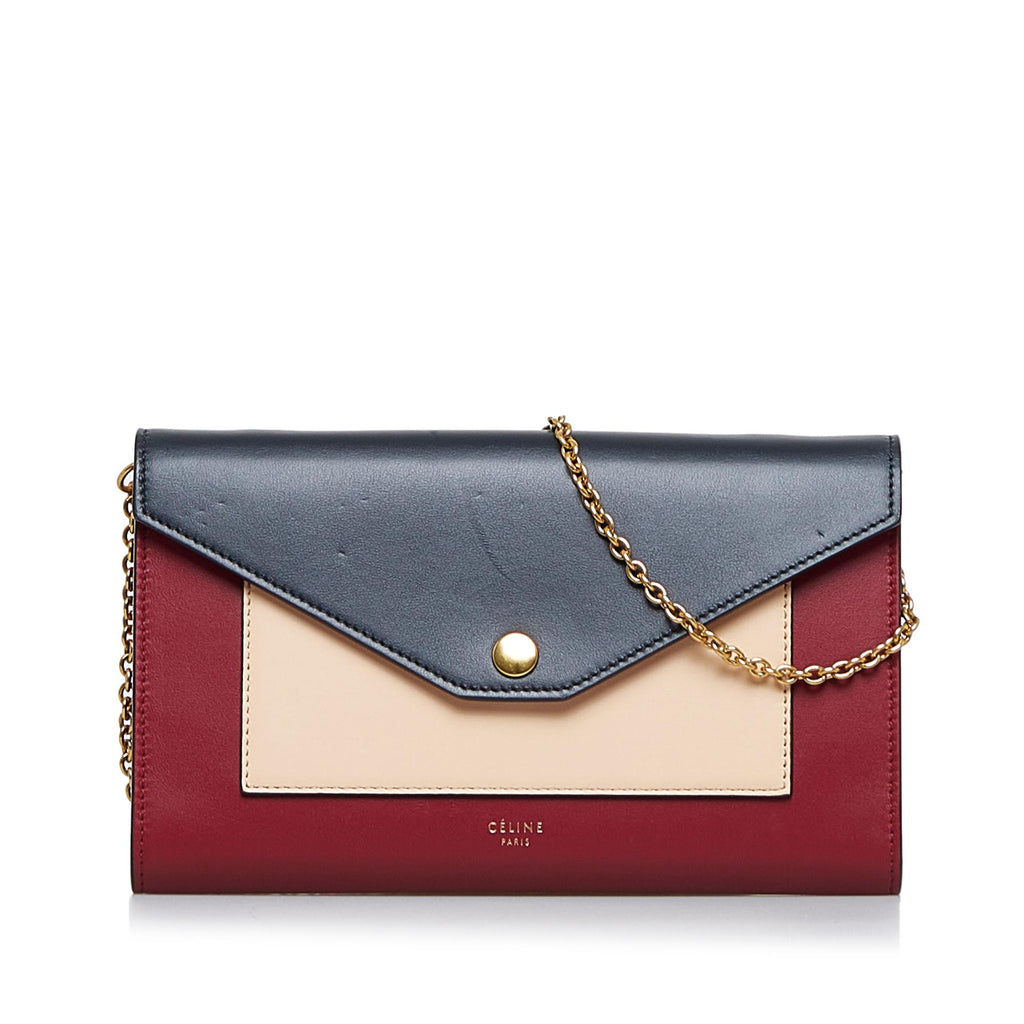 Celine Pocket Envelope Wallet On Chain (SHG-F6iB1F) – LuxeDH