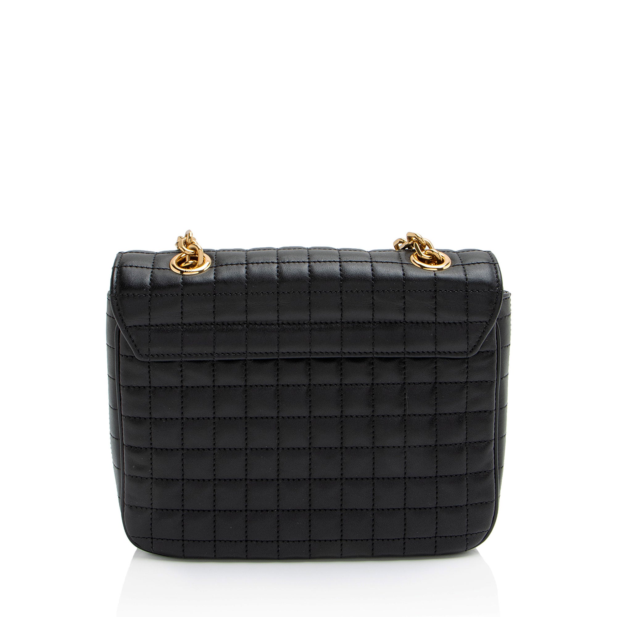 Celine Quilted Calfskin C Small Shoulder Bag
