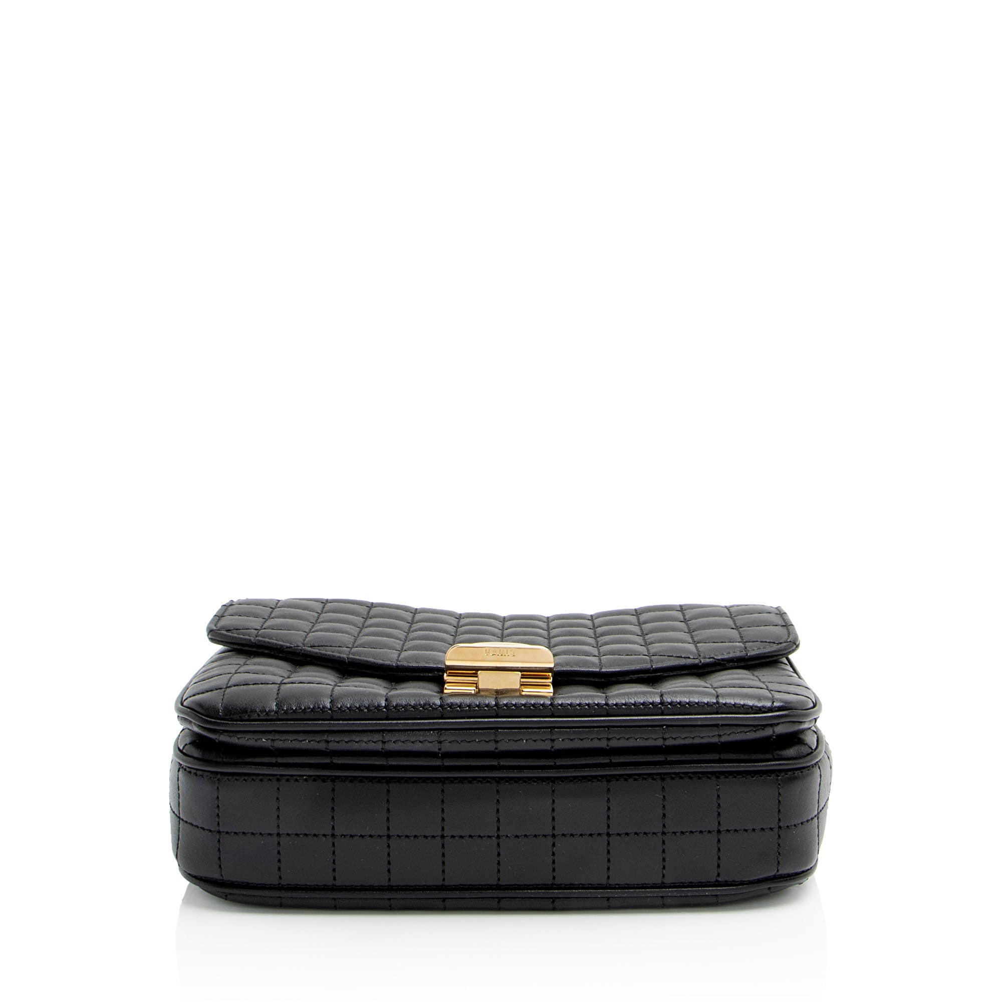 Celine Quilted Calfskin C Small Shoulder Bag
