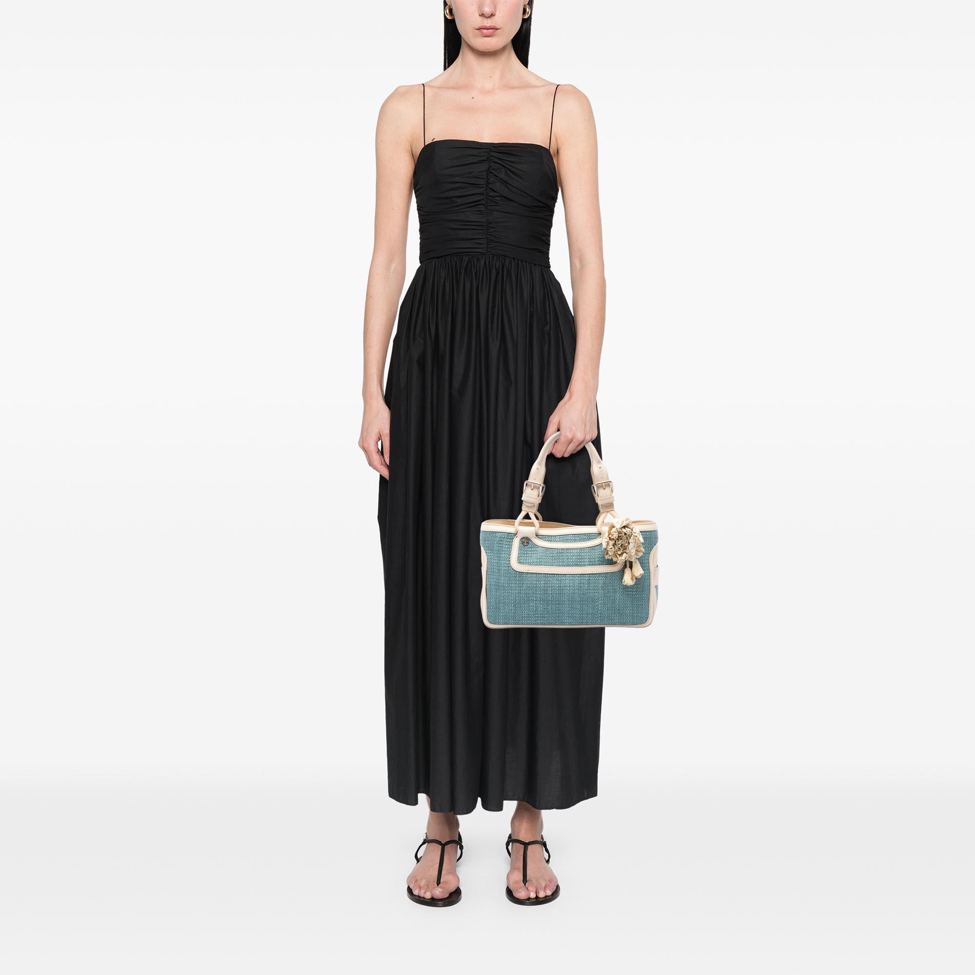 Celine Raffia Boogie Handbag