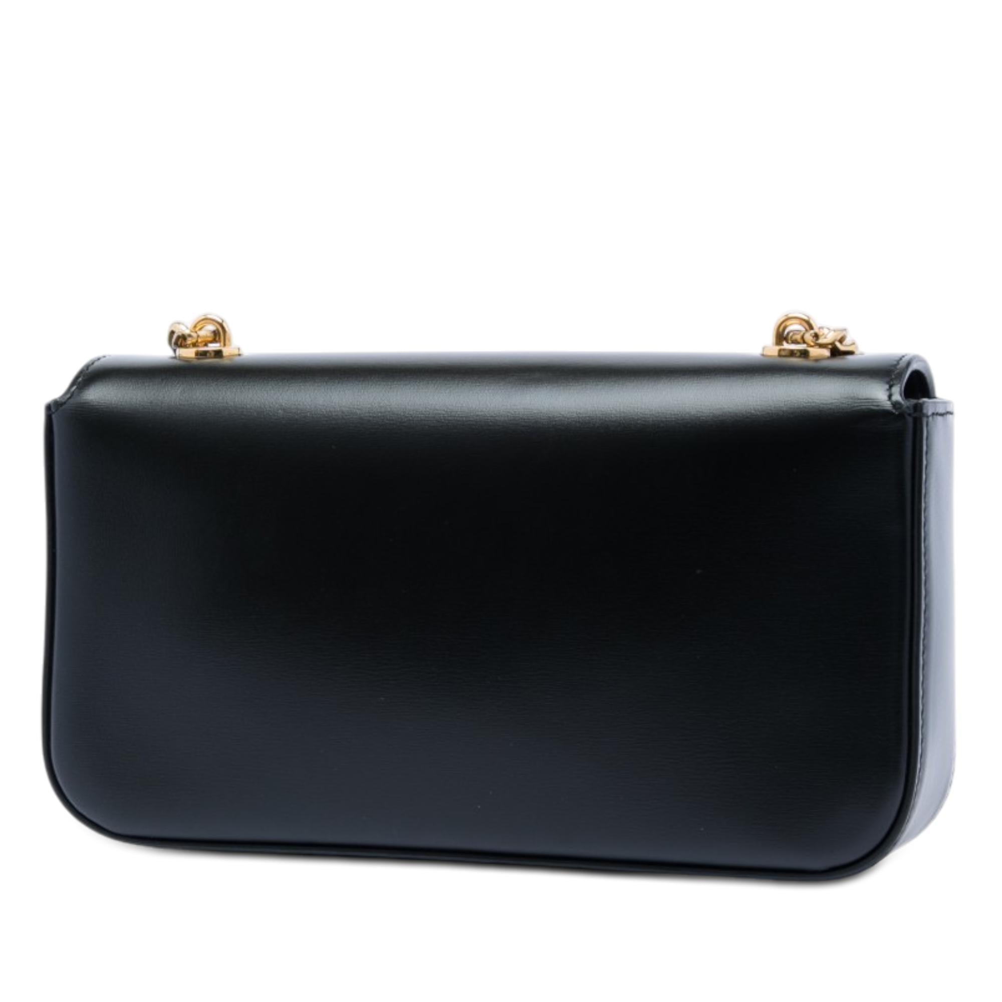 Celine Shiny Calfskin Claude Chain Shoulder Bag