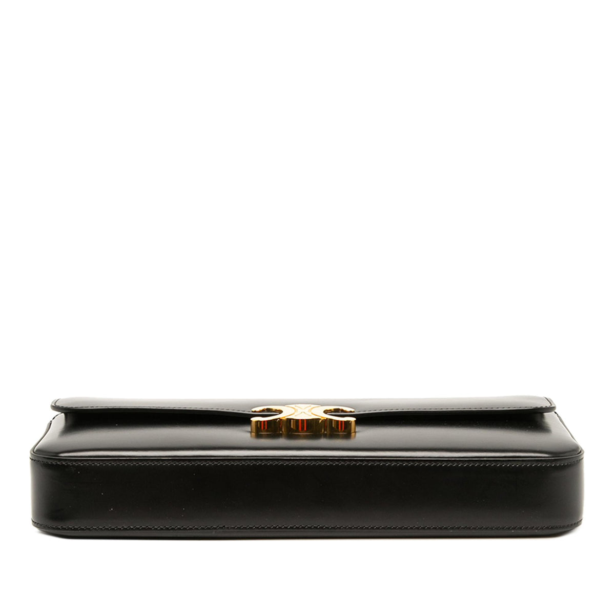 Celine Shiny Calfskin Triomphe Chain Shoulder Bag