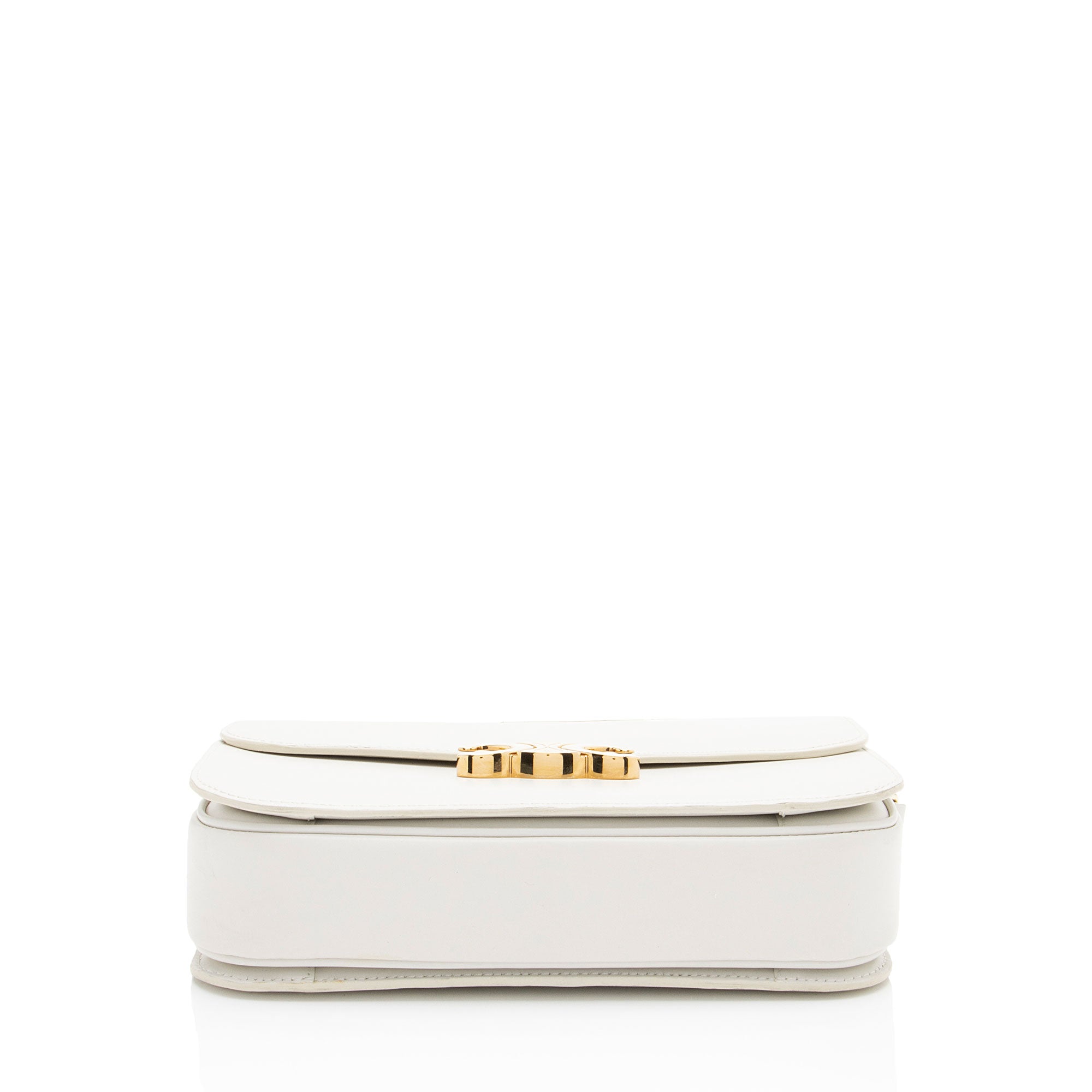 Celine Shiny Calfskin Triomphe Classique Shoulder Bag