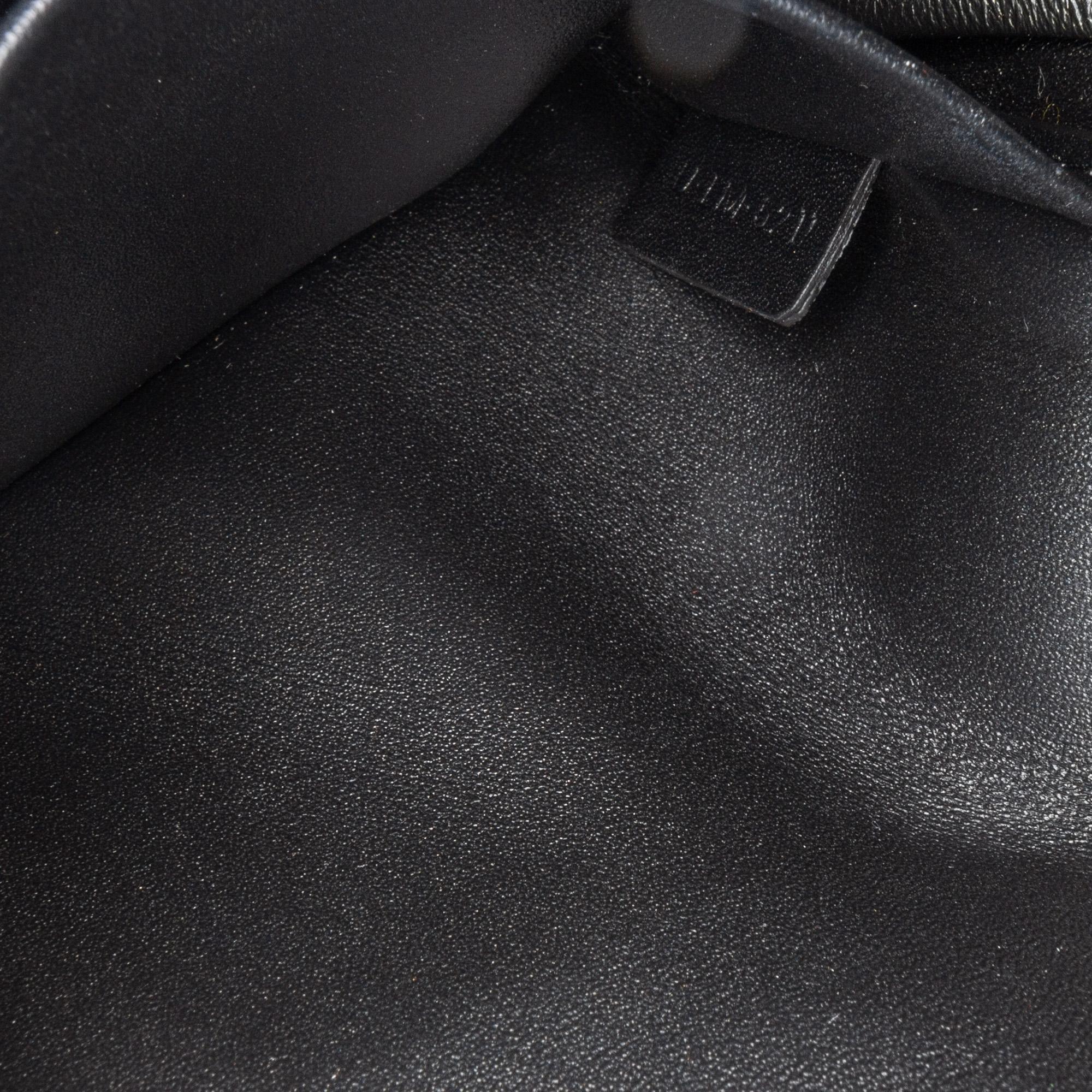 Celine Shiny Calfskin Triomphe Claude Chain Shoulder Bag