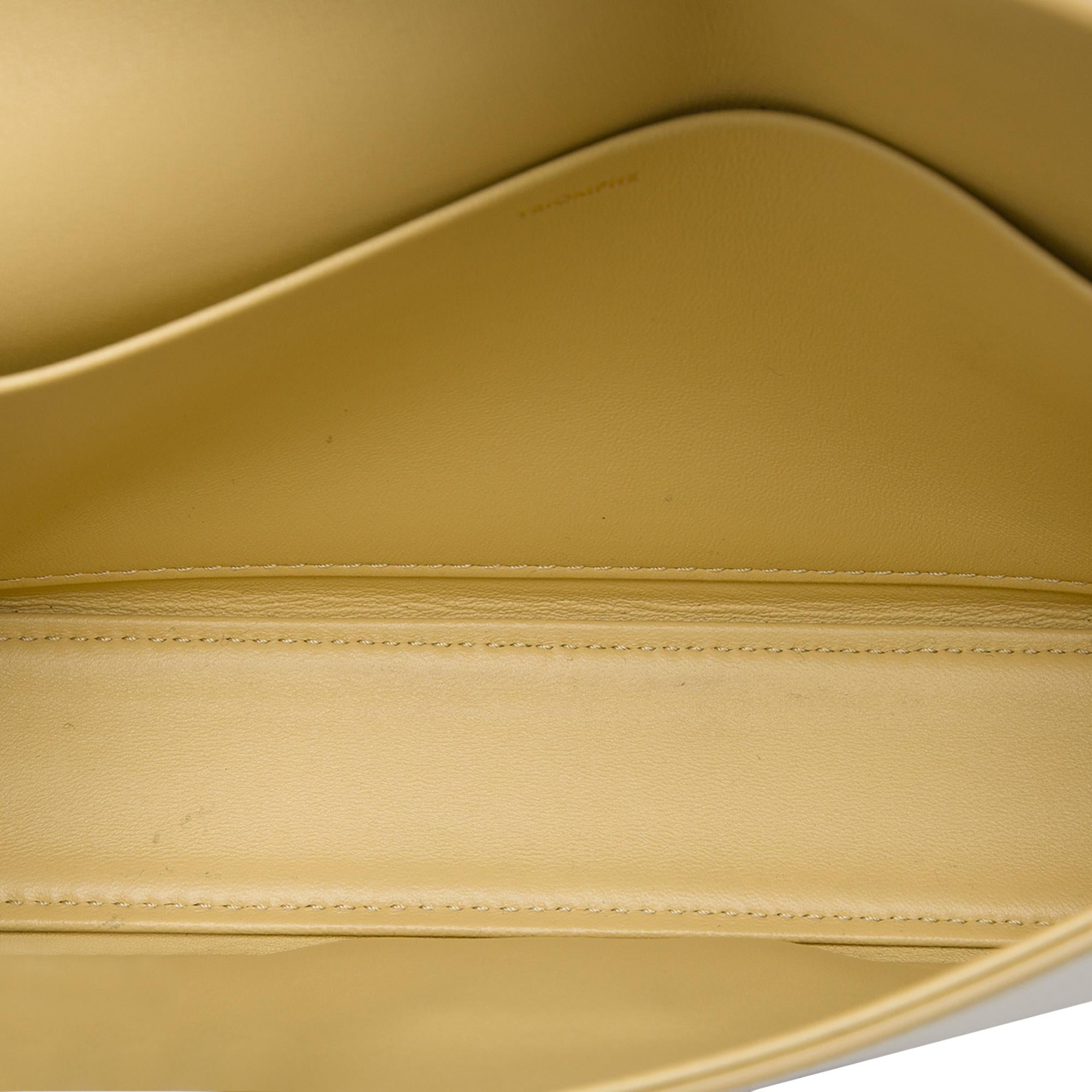 Celine Shiny Calfskin Triomphe Claude Shoulder Bag