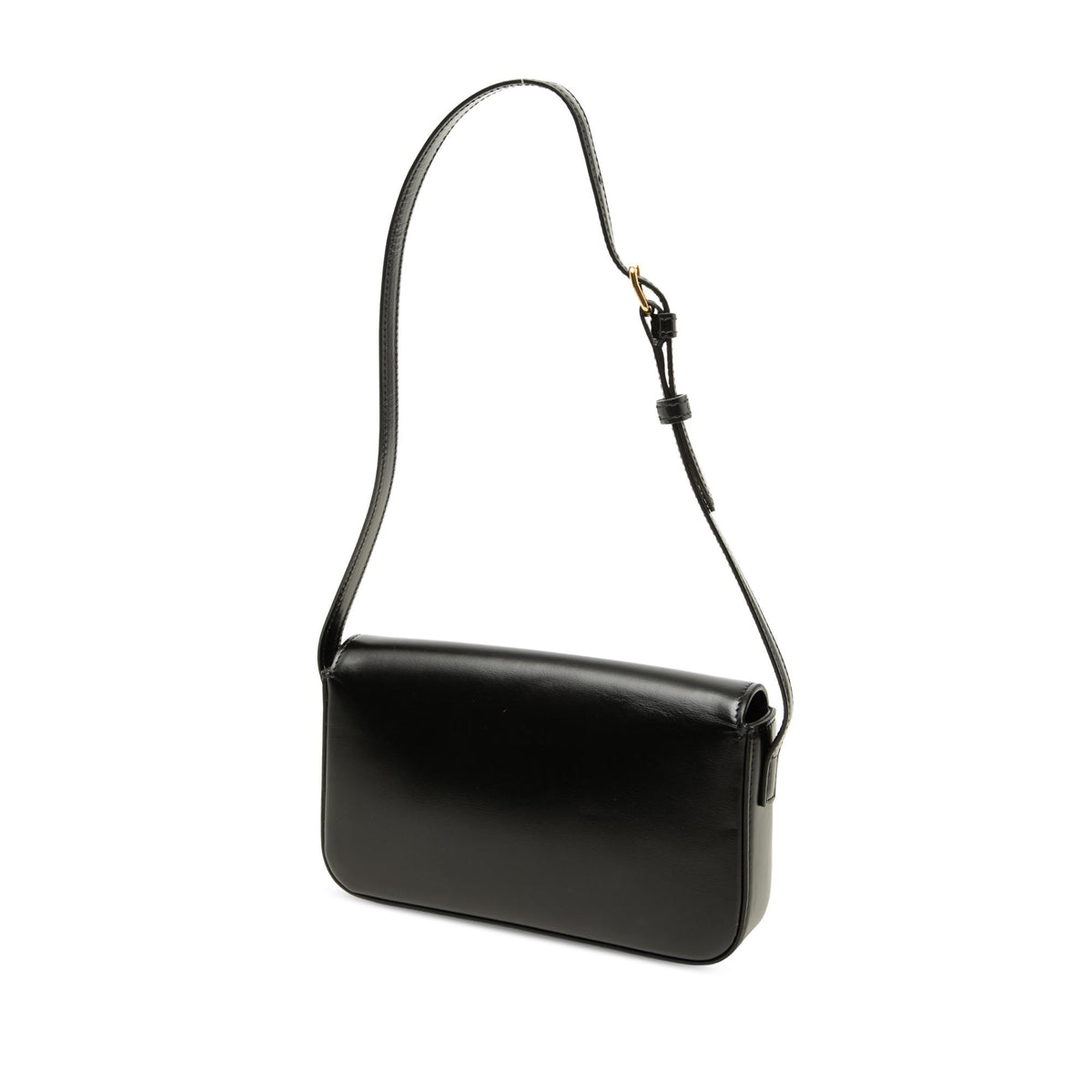 Celine Shiny Calfskin Triomphe Claude Shoulder Bag