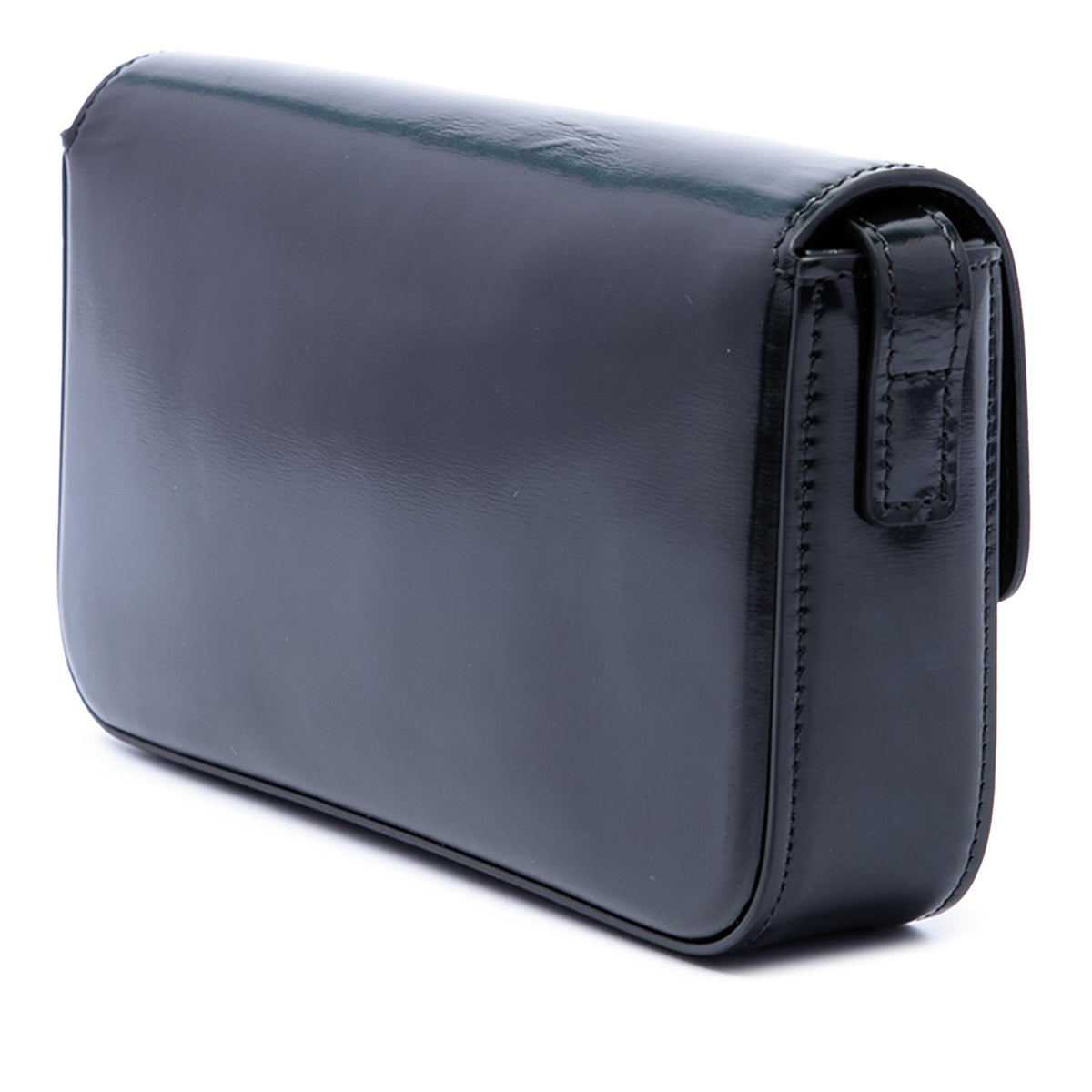 Celine Shiny Calfskin Triomphe Claude Shoulder Bag