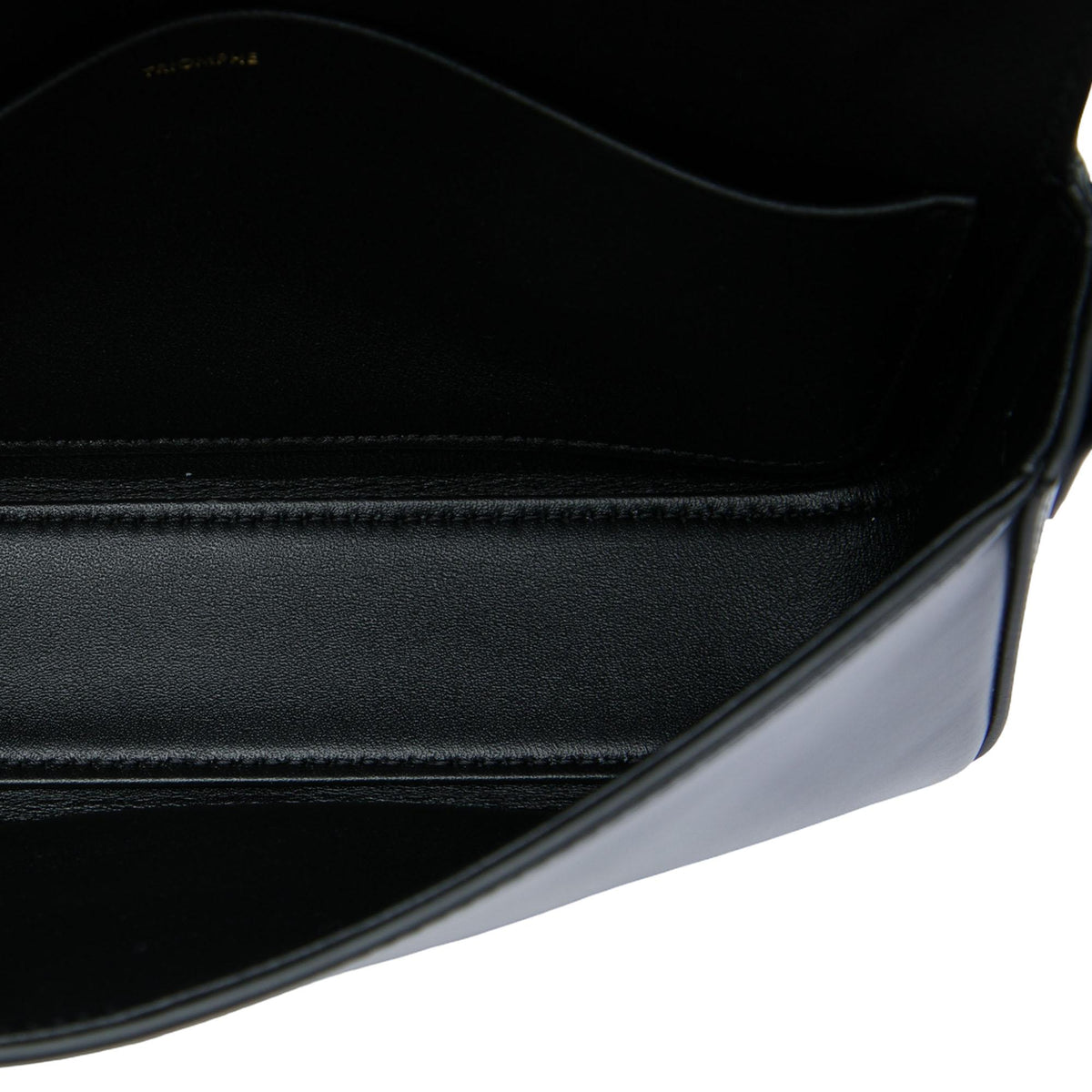 Celine Shiny Calfskin Triomphe Claude Shoulder Bag