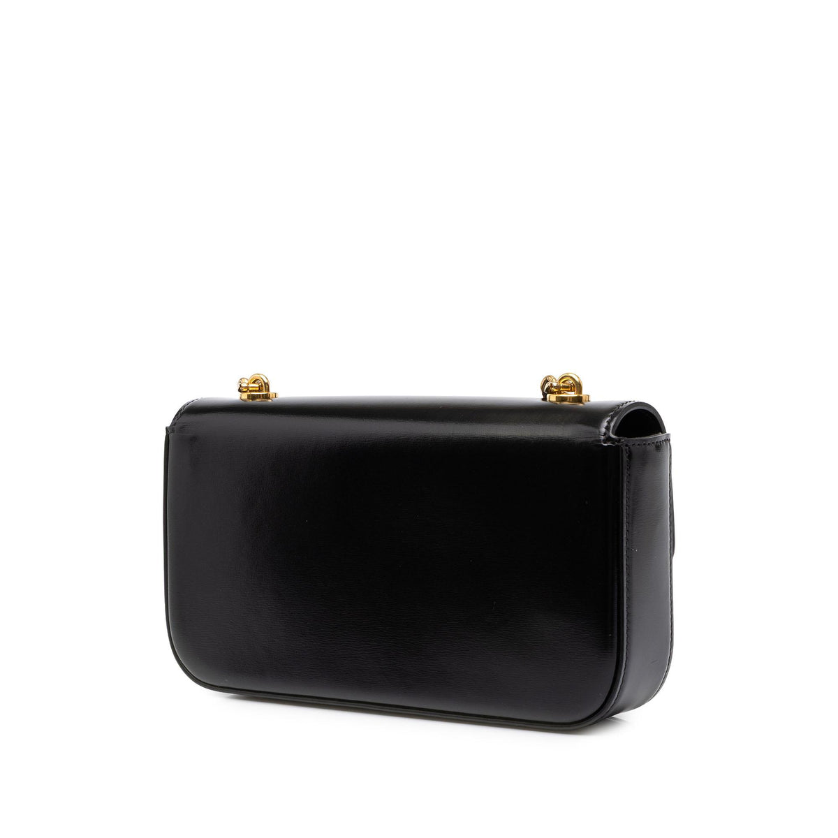Celine Shiny Calfskin Triomphe Claude Shoulder Bag