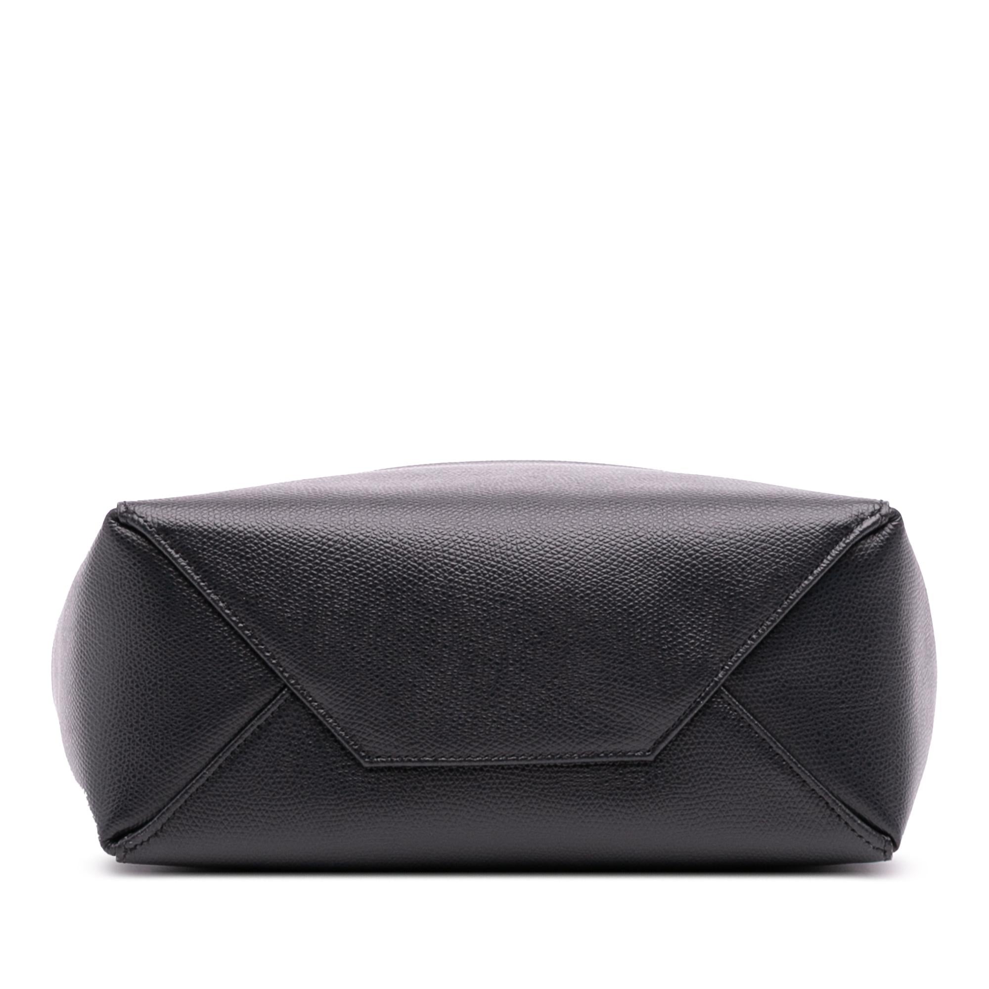 Celine Small Bicolor Grained Calfskin Vertical Cabas Tote