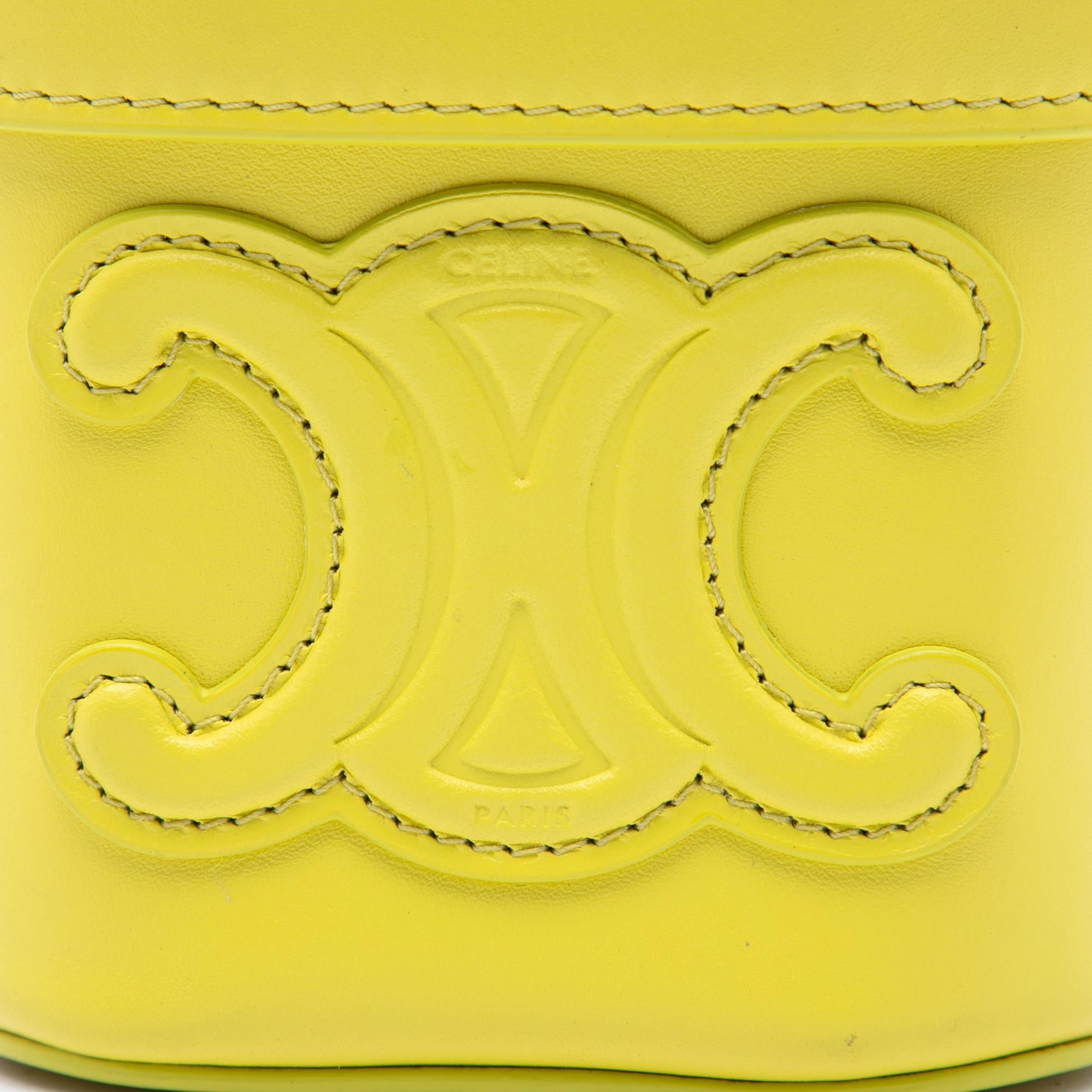 Celine Small Calfskin Cuir Triomphe Box Bag