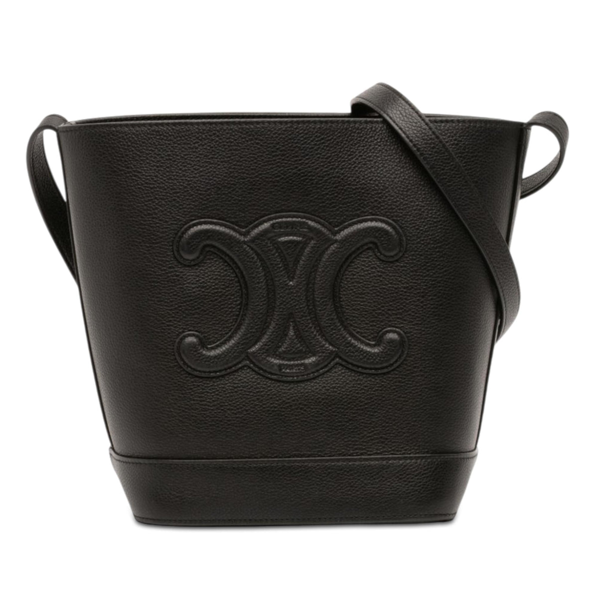 Celine Small Calfskin Cuir Triomphe Bucket Bag