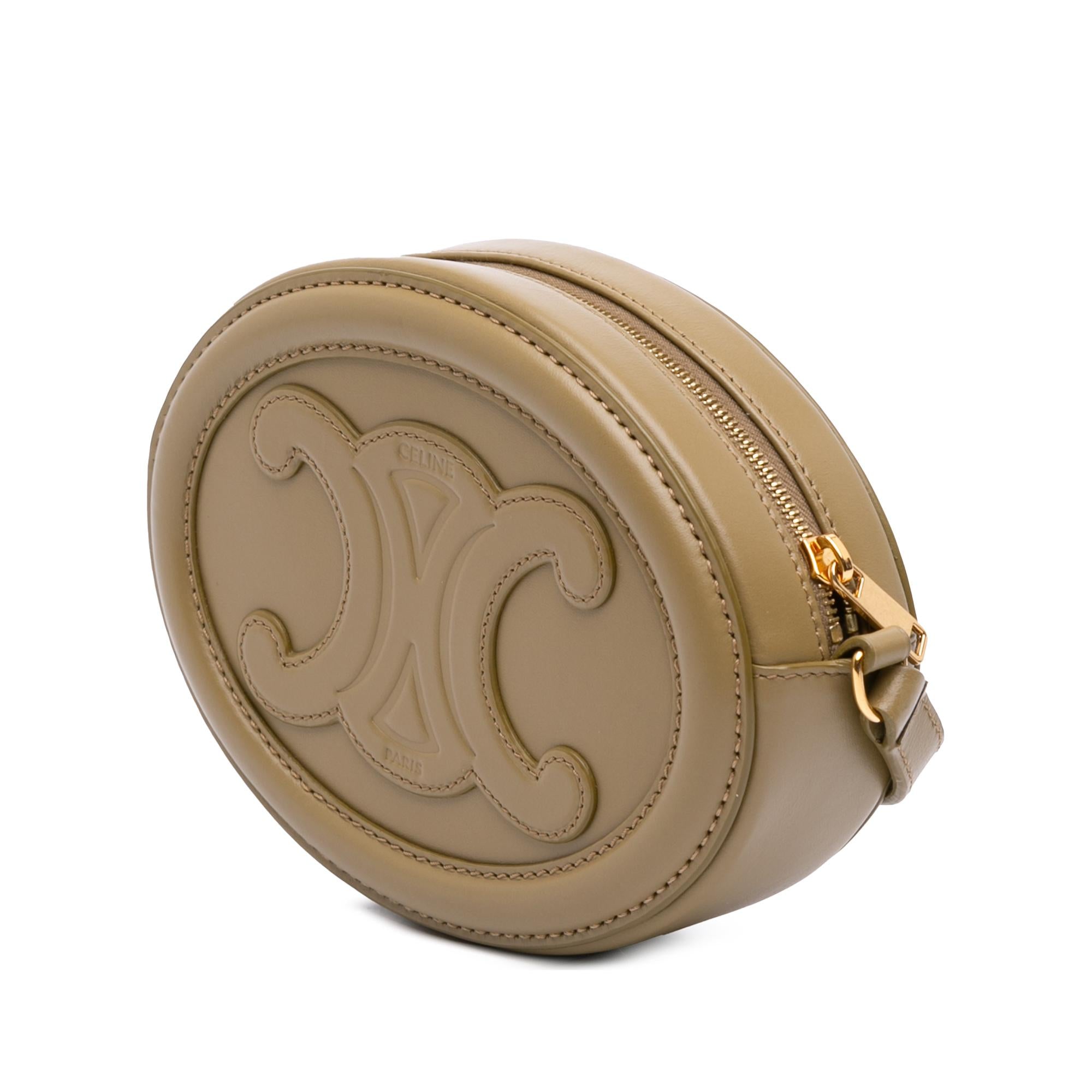 Celine Small Calfskin Cuir Triomphe Oval Crossbody