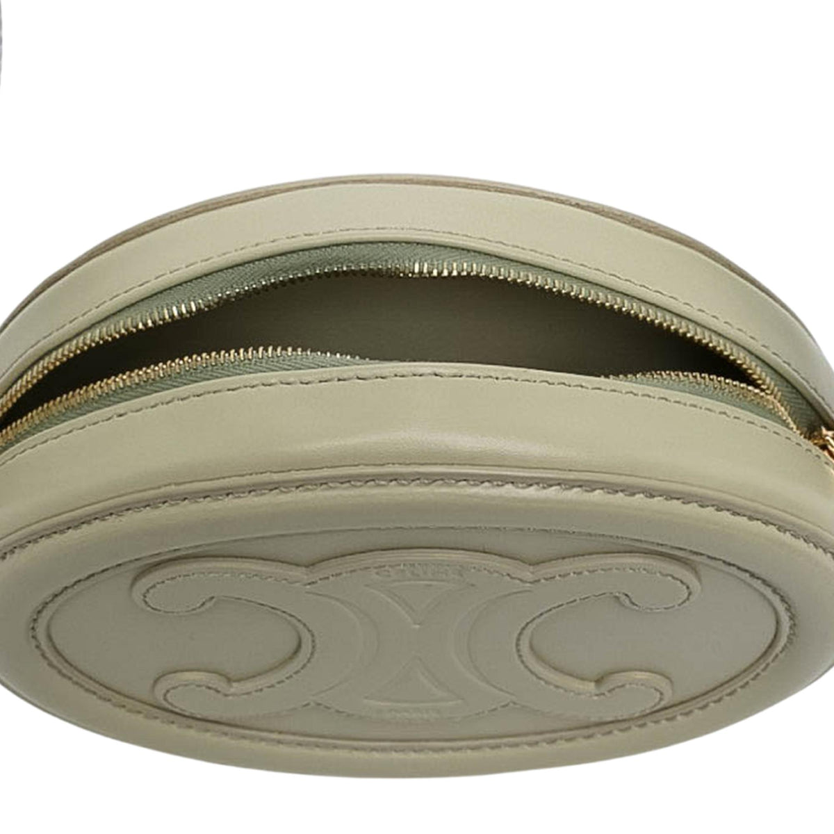 Celine Small Calfskin Cuir Triomphe Oval Crossbody