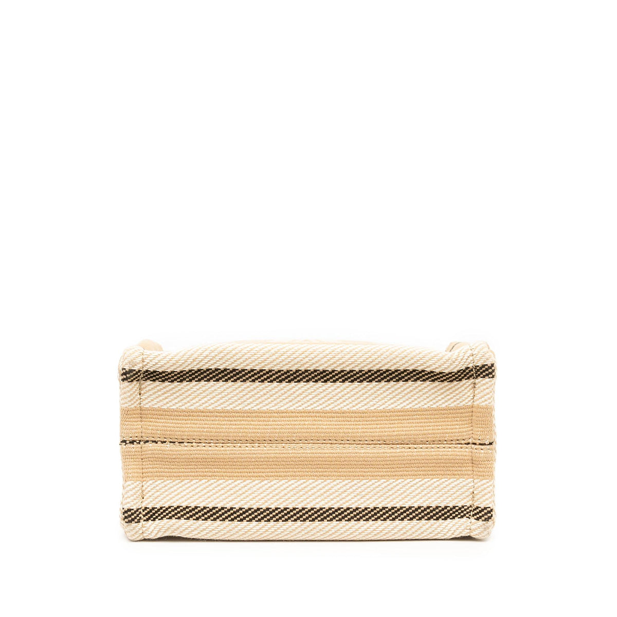 Celine Small Canvas Triomphe Stripe Cabas Thais Satchel