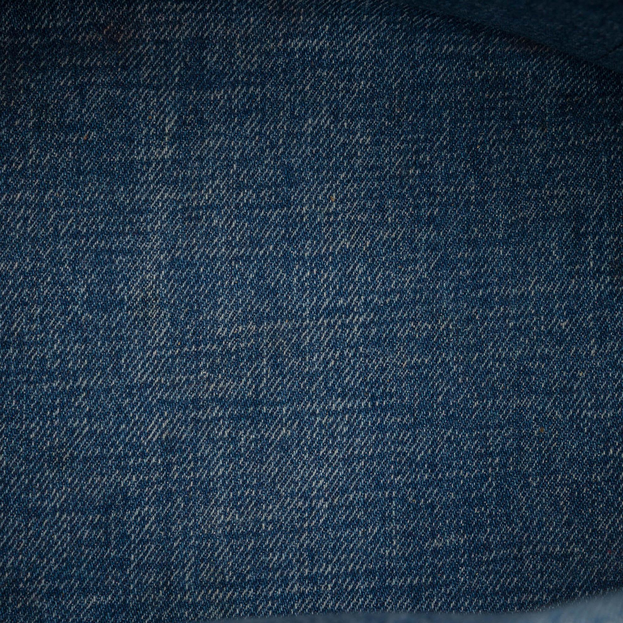 Celine Small Denim Triomphe Cabas Thais Tote