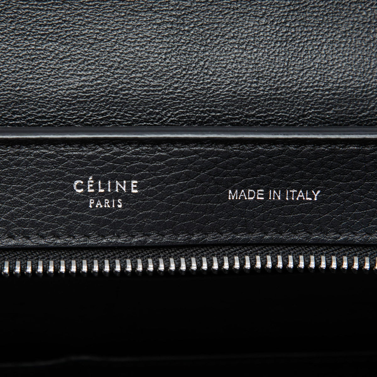 Celine Small Drummed Calfskin and Suede Trapeze Satchel