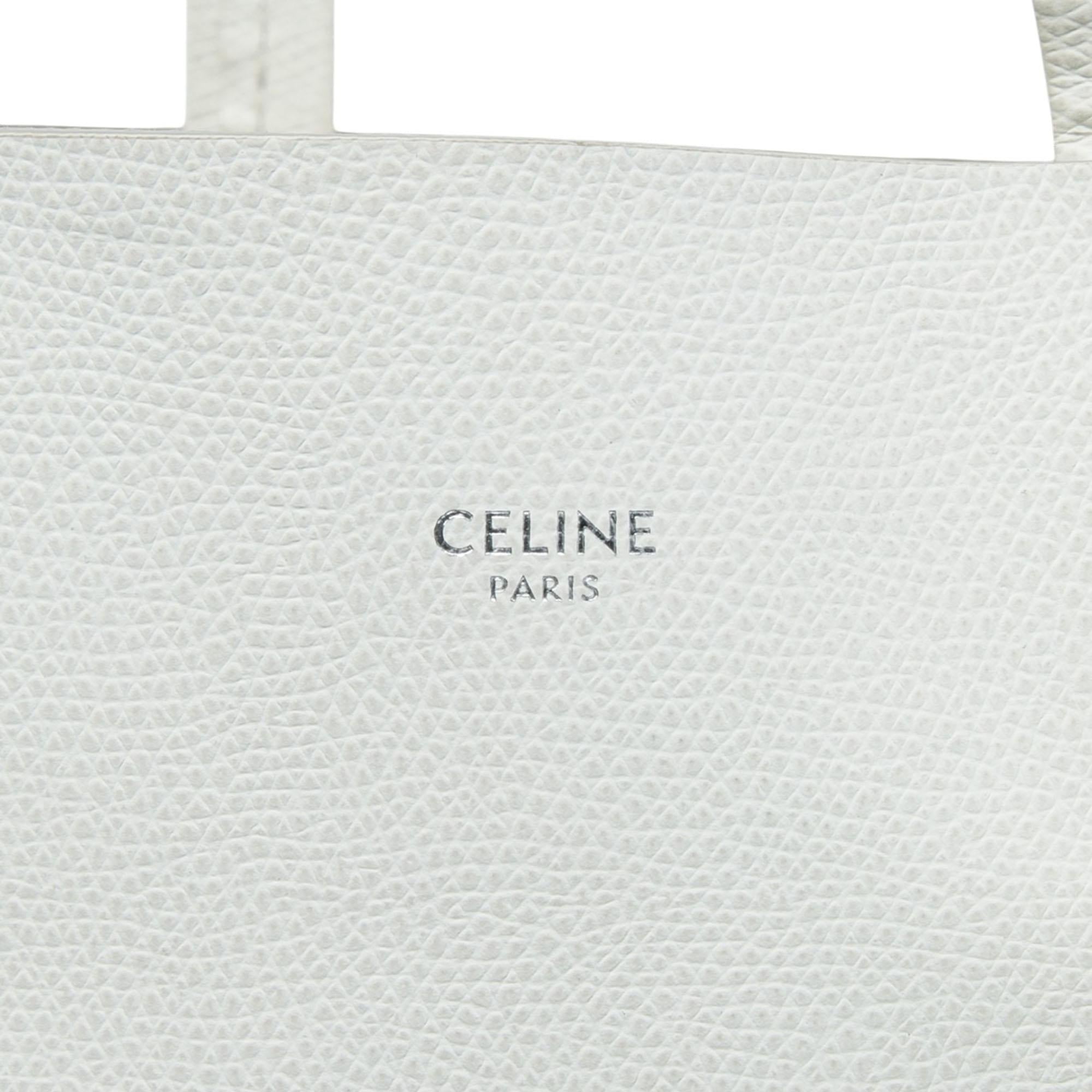 Celine Small Grained Calfskin Vertical Cabas Satchel