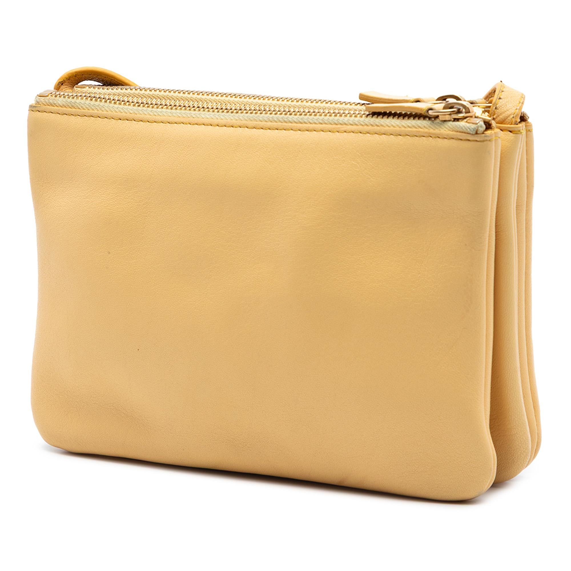 Celine Small Lambskin Trio Crossbody