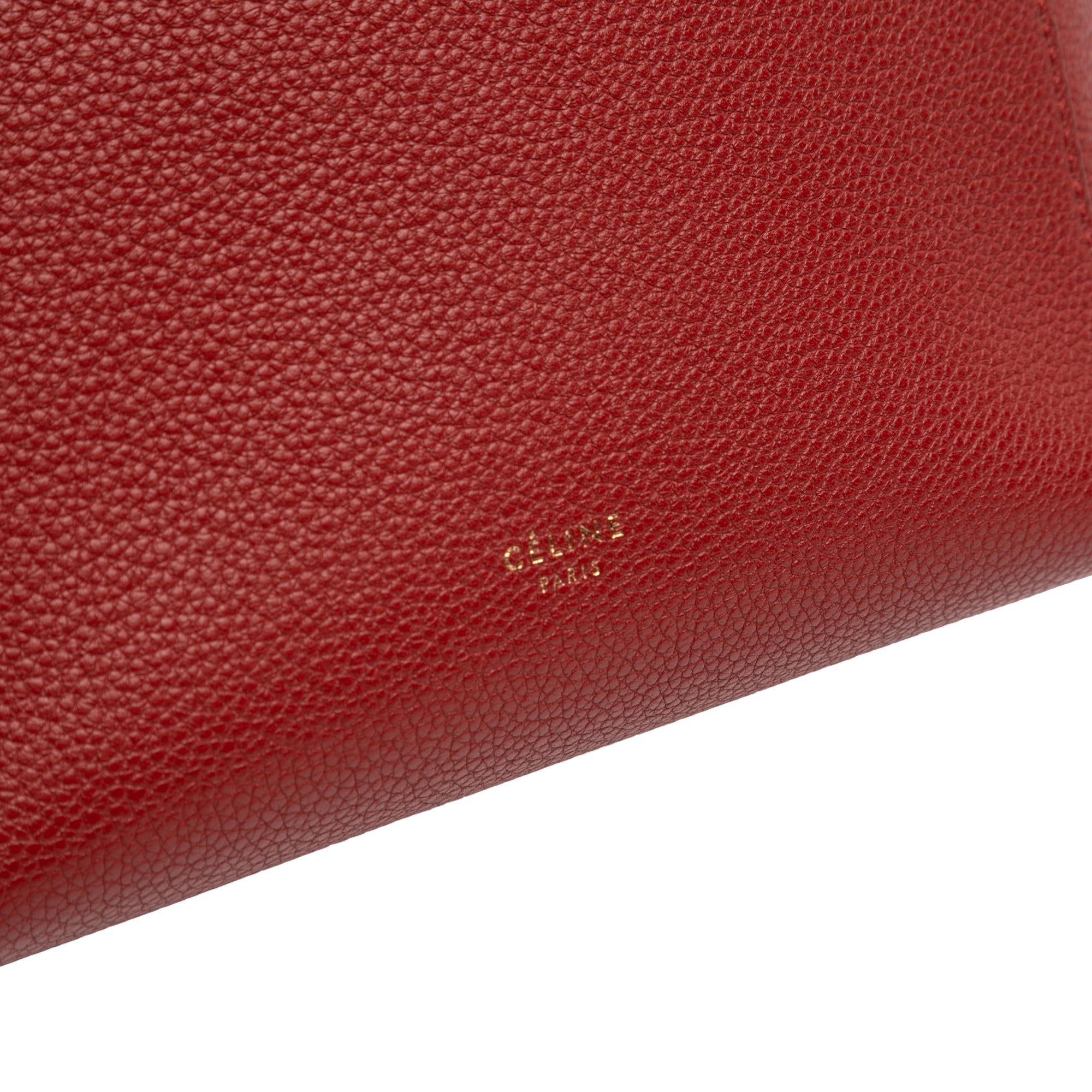 Celine Small Leather Seau Sangle Bucket Bag