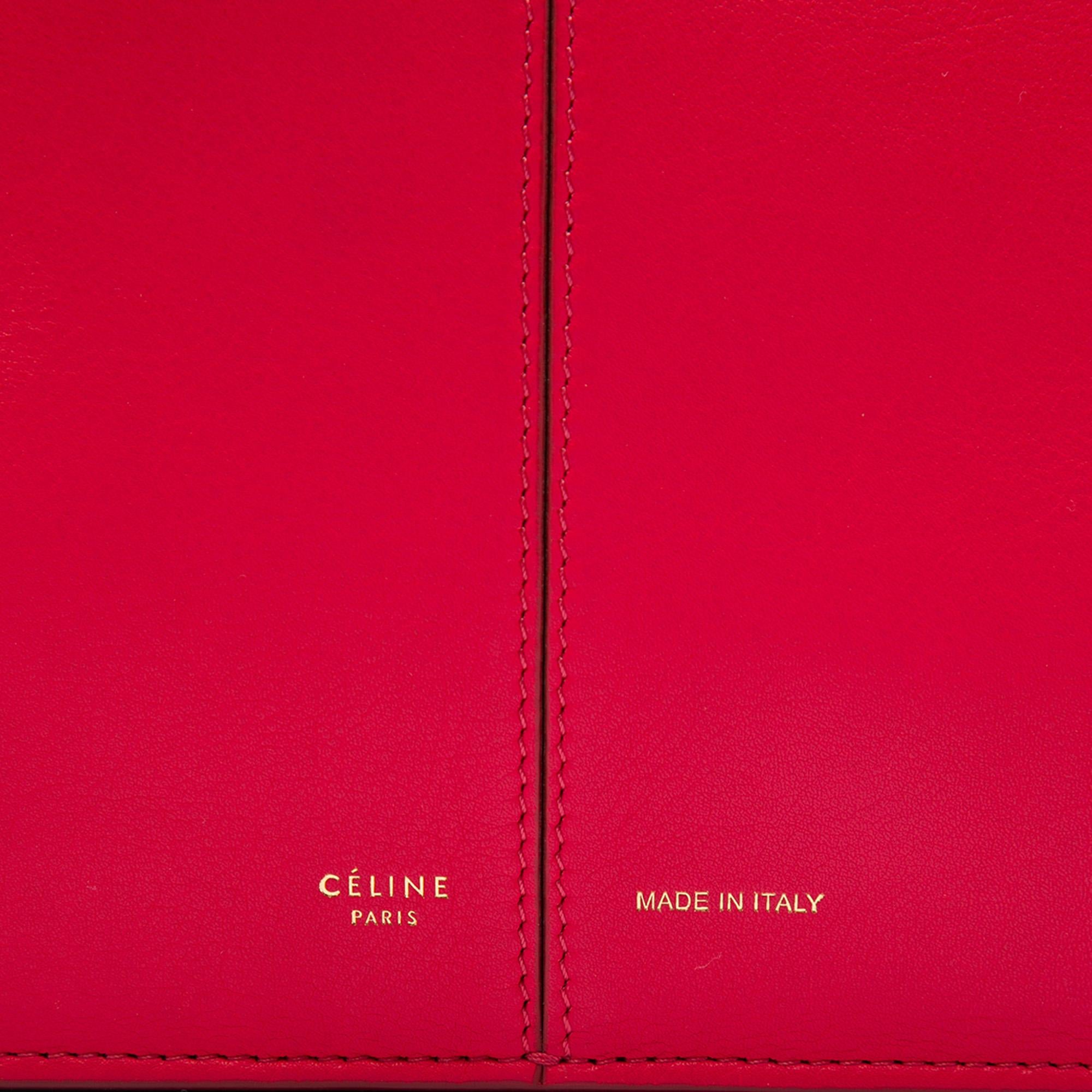 Celine Small Leather Trifold Tote