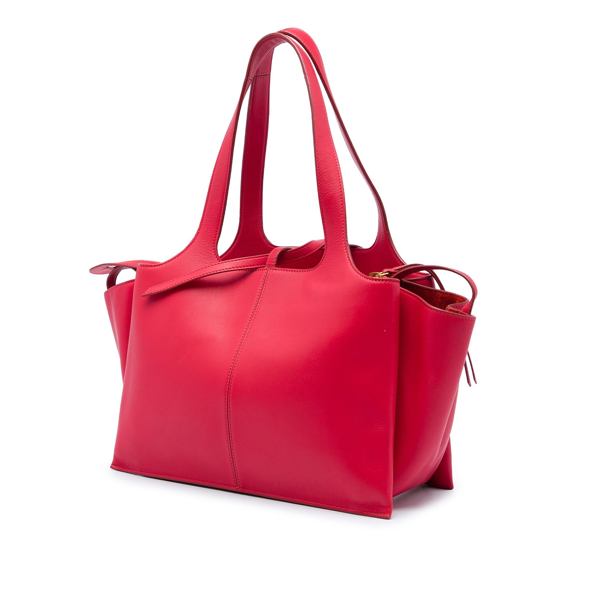 Celine Small Leather Trifold Tote