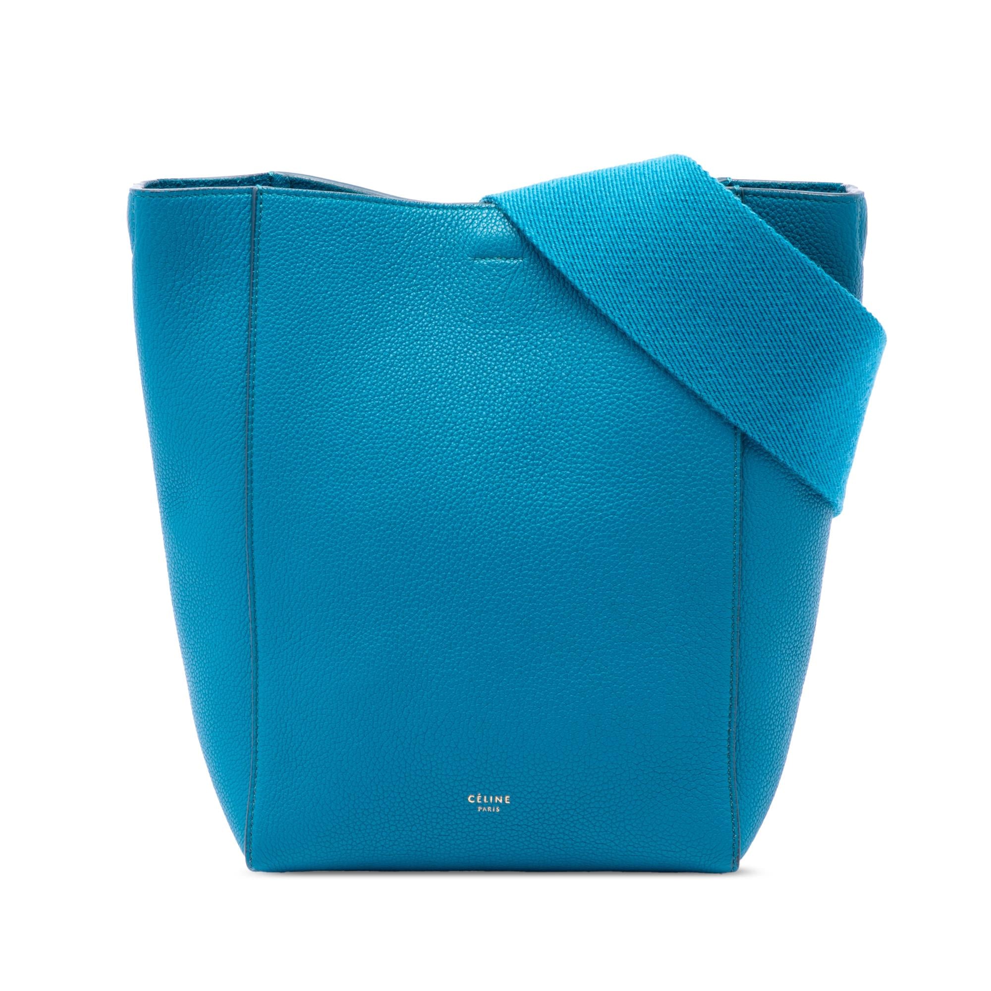 Celine Small Soft Grained Calfskin Seau Sangle Bucket Bag