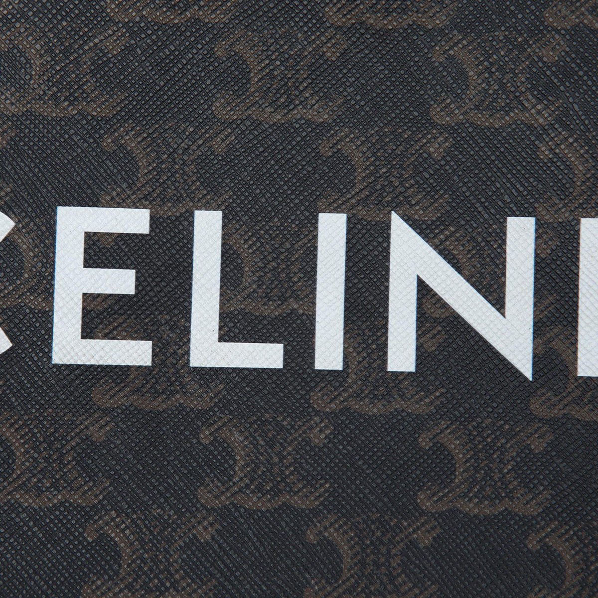 Celine Small Triomphe Coated Canvas Clutch