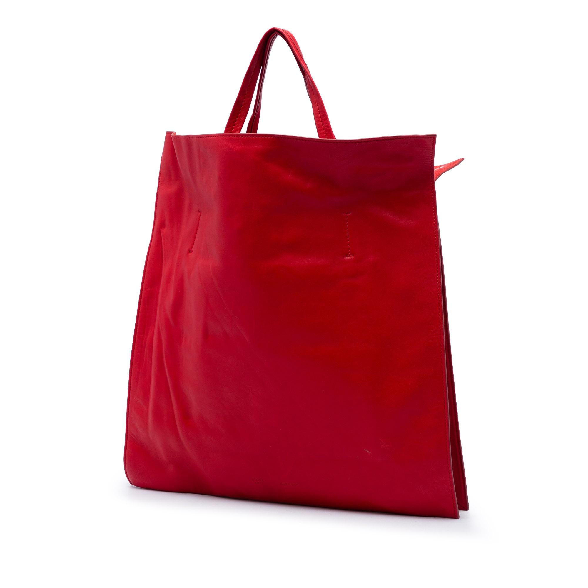 Celine Studded Lambskin Cabas Tote