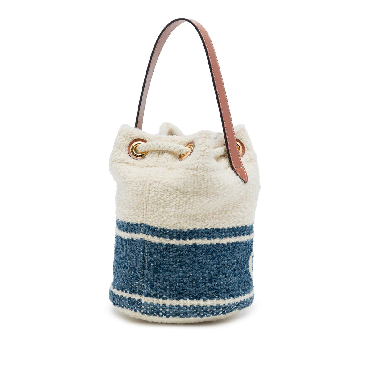 Celine Teen Plein Soleil Canvas Drawstring Bucket Bag