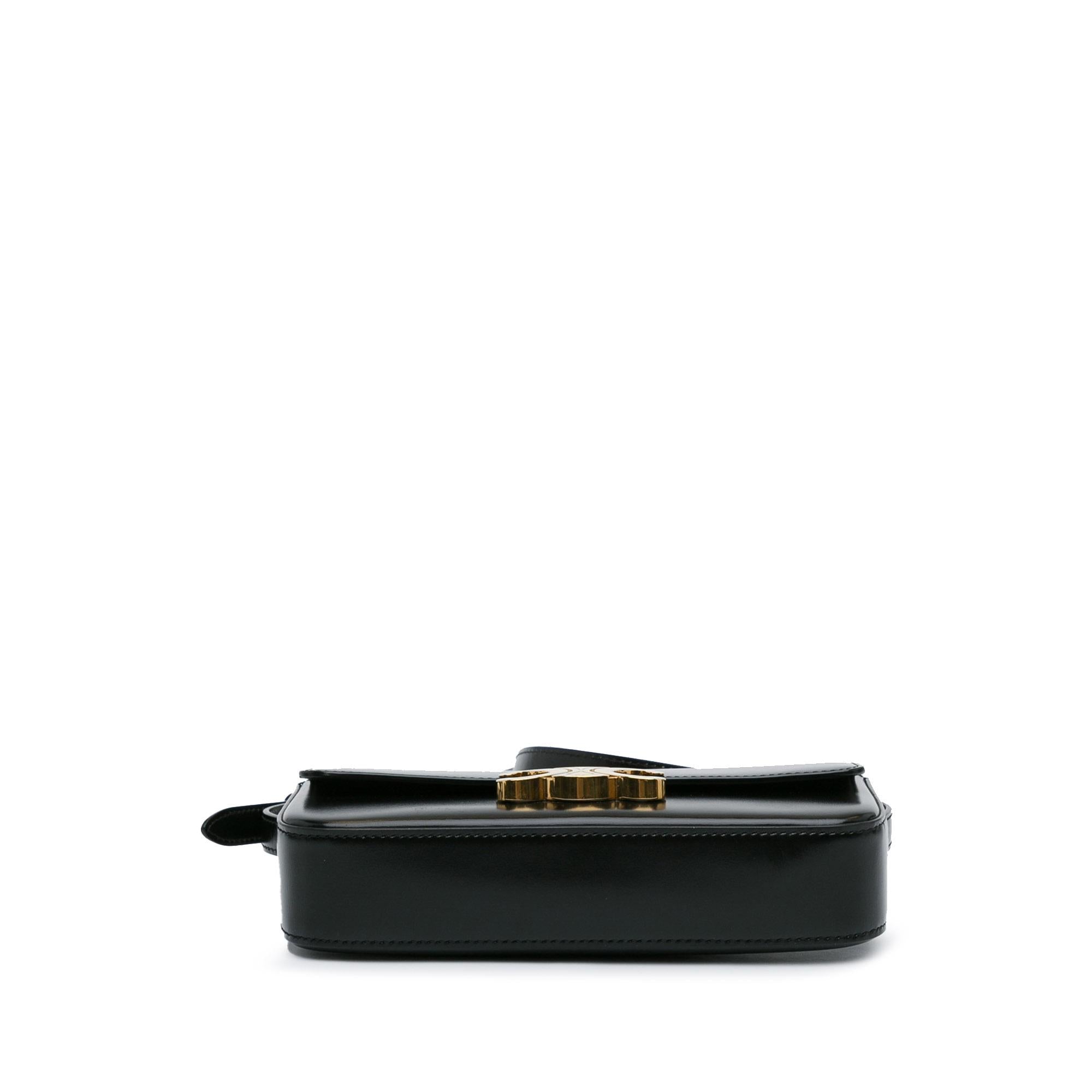 Celine Teen Shiny Calfskin Triomphe Bag (SHG-4GpLjn)