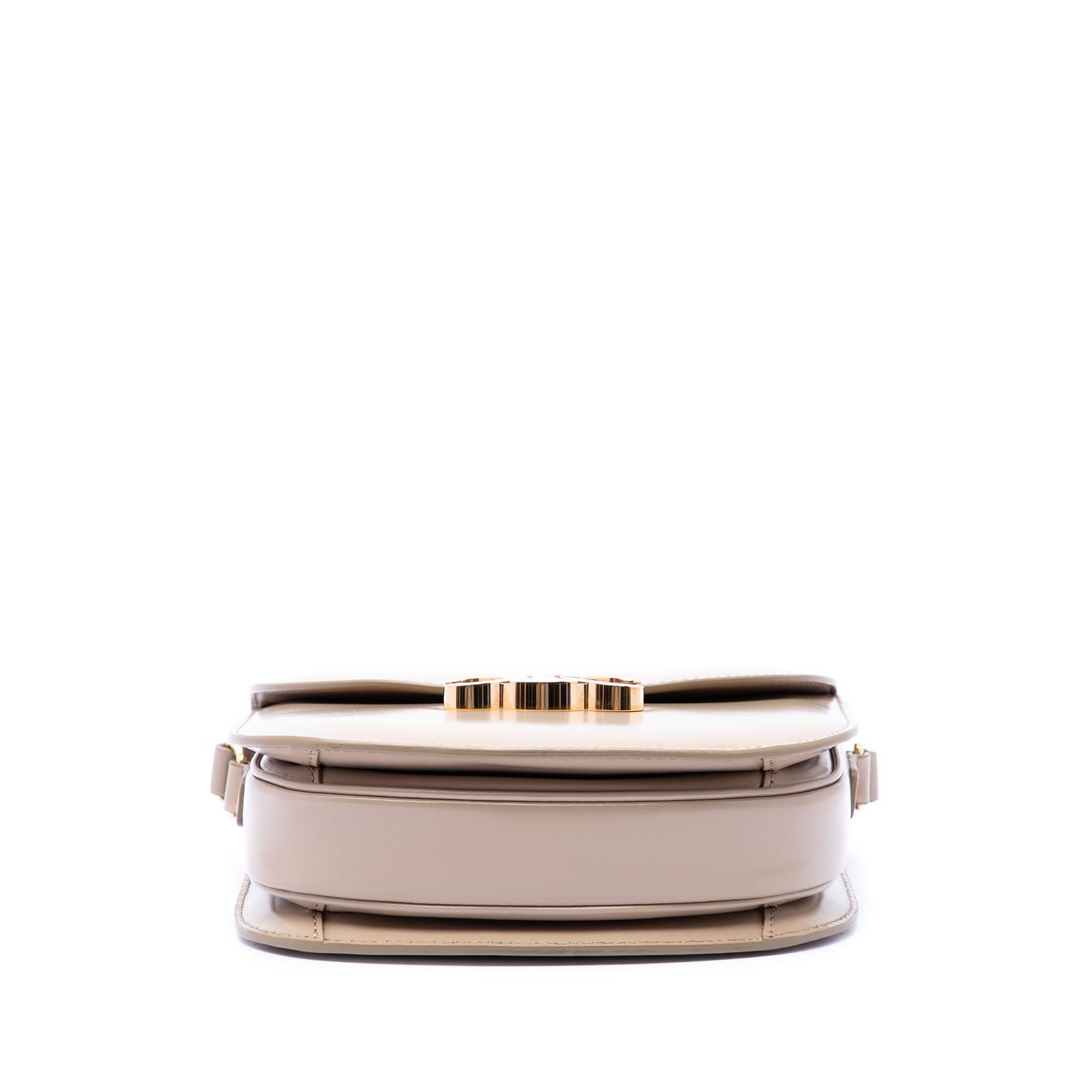 Celine Teen Shiny Calfskin Triomphe Besace Clea Crossbody