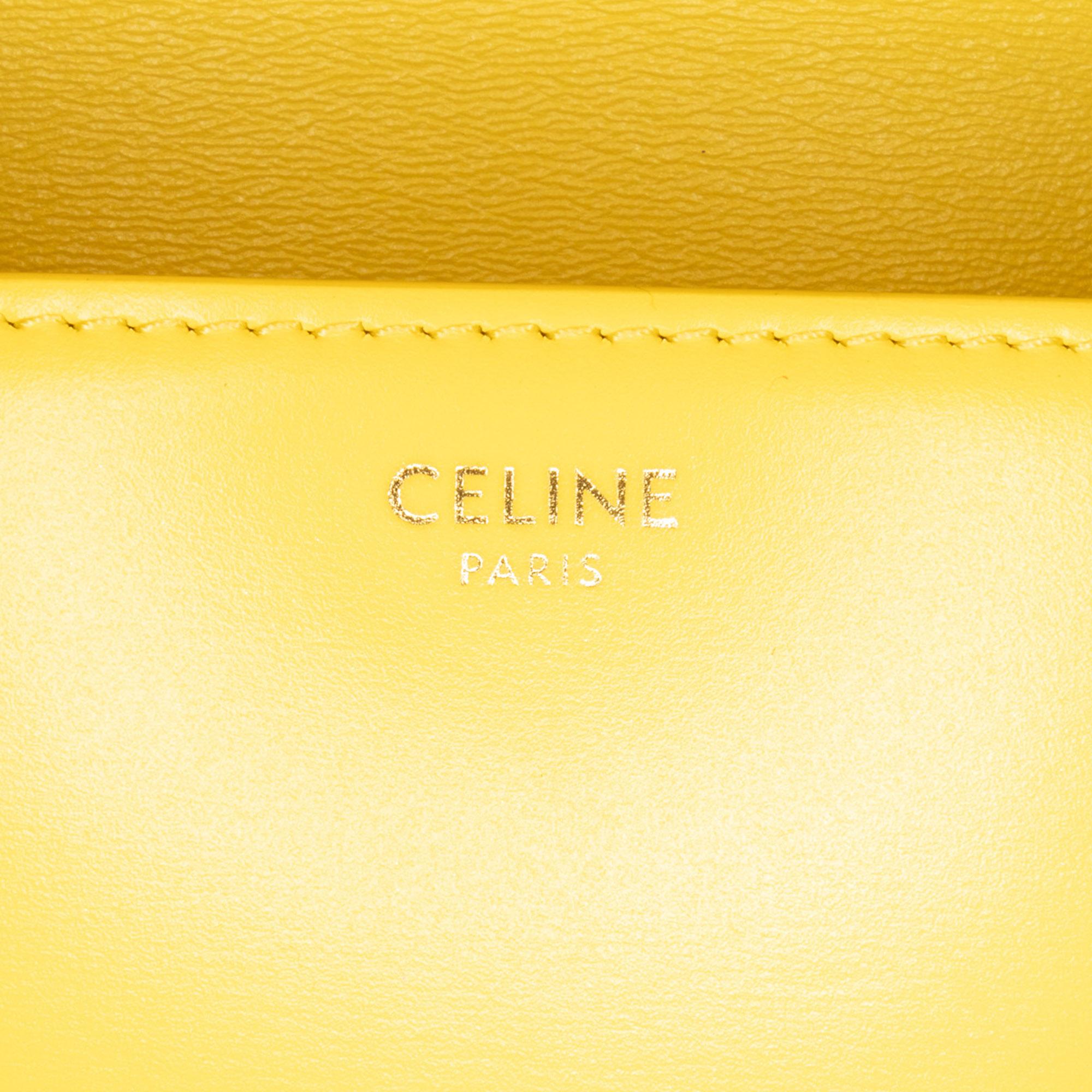 Celine Teen Shiny Calfskin Triomphe Crossbody