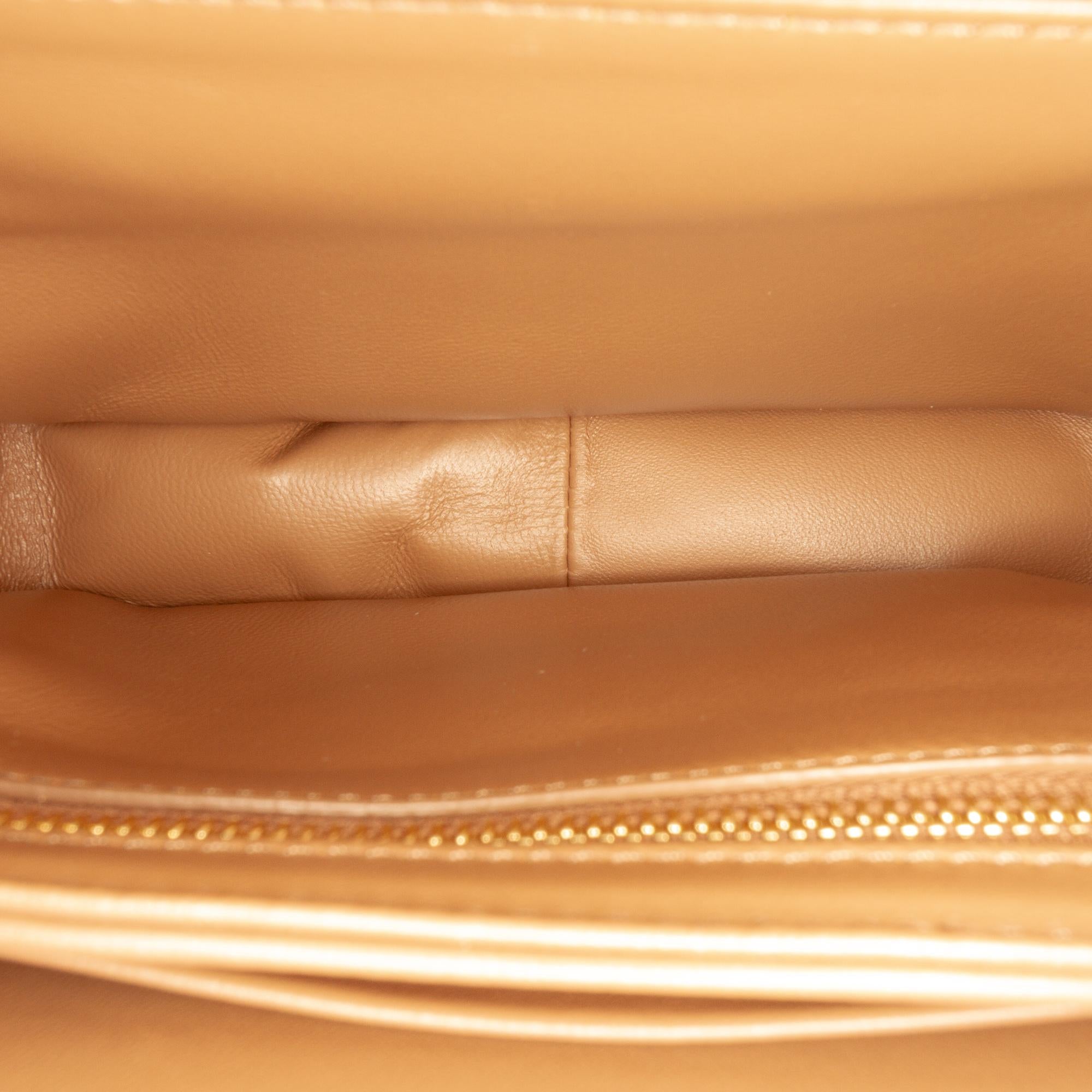 Celine Teen Shiny Calfskin Triomphe Crossbody