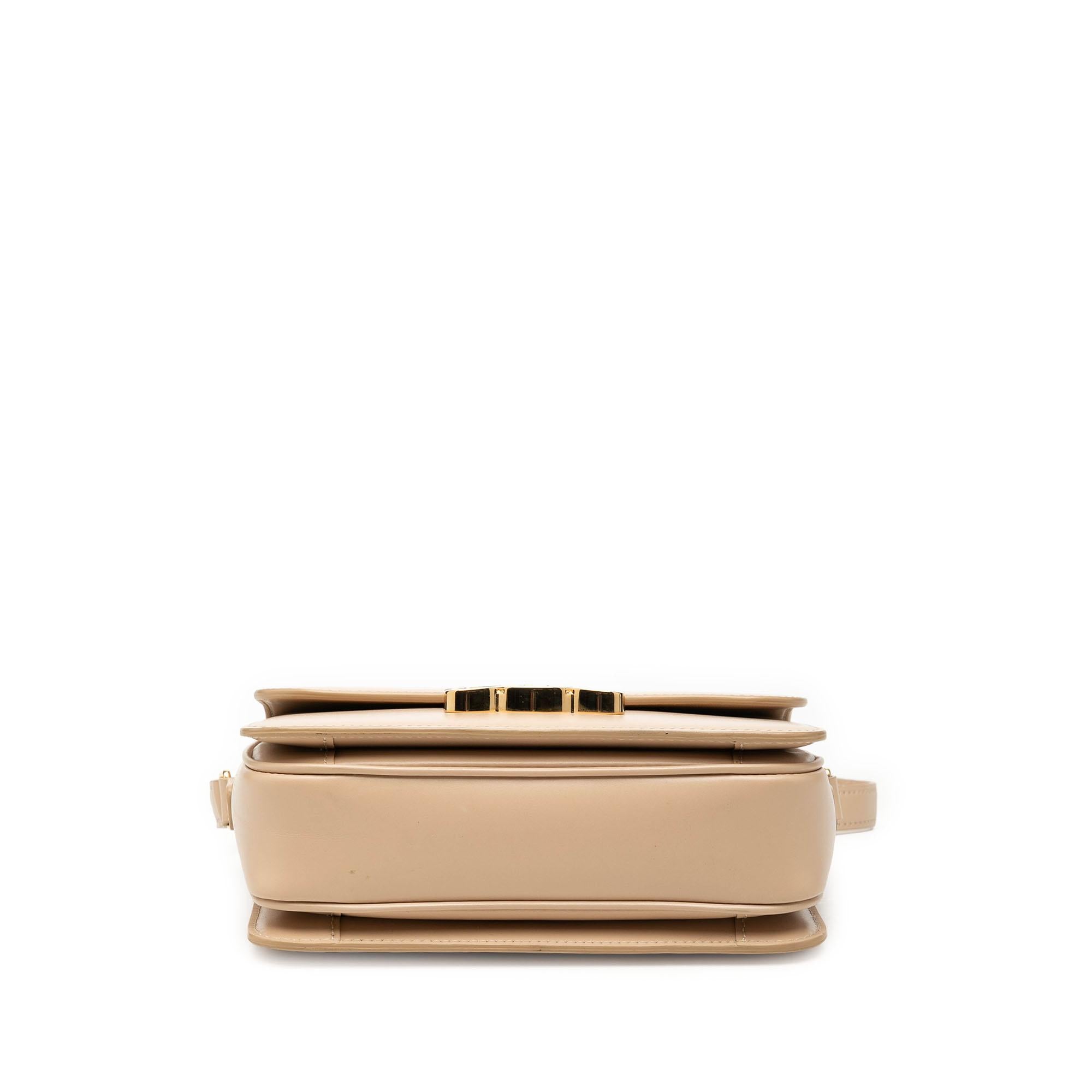 Celine Teen Shiny Calfskin Triomphe Crossbody