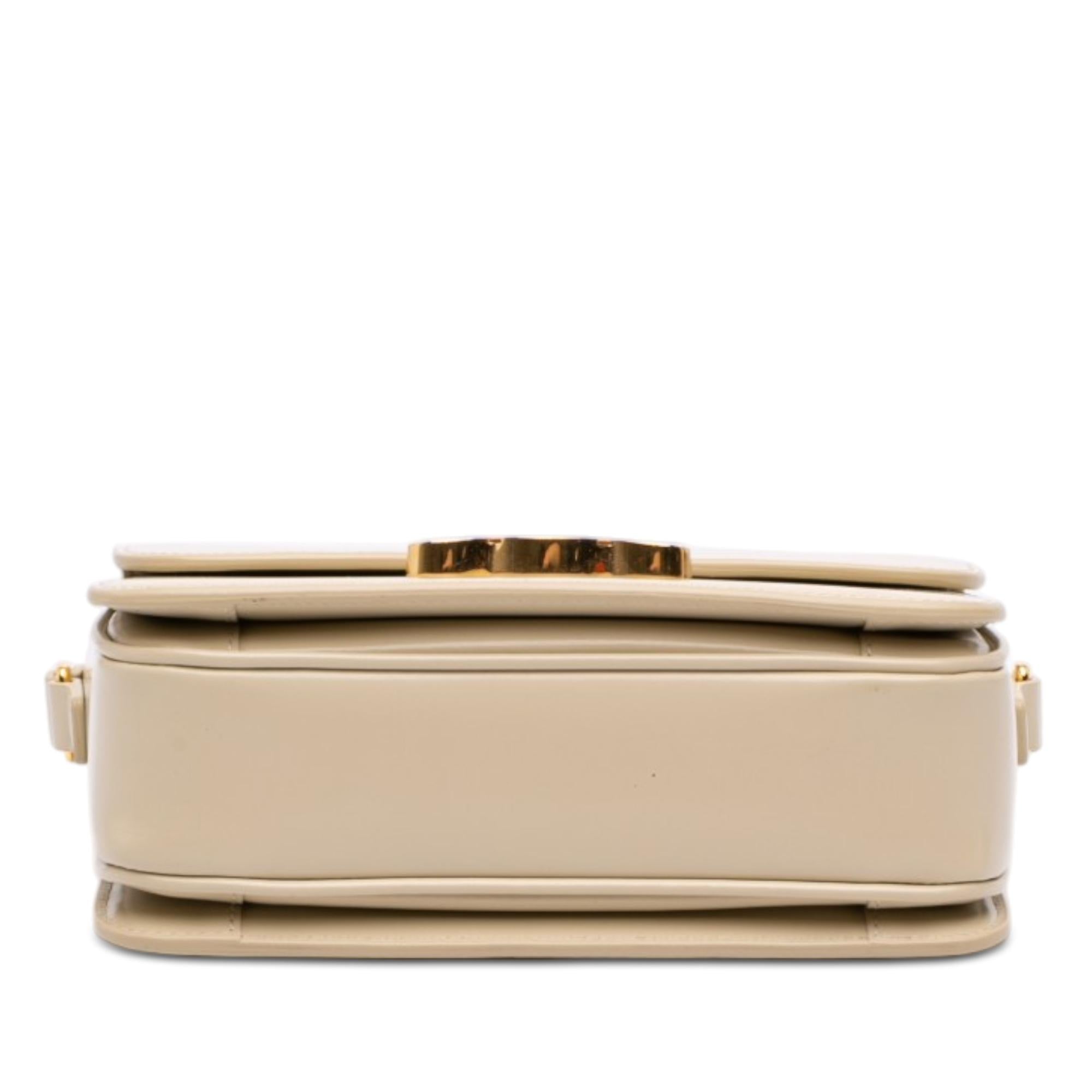 Celine Teen Shiny Calfskin Triomphe Crossbody