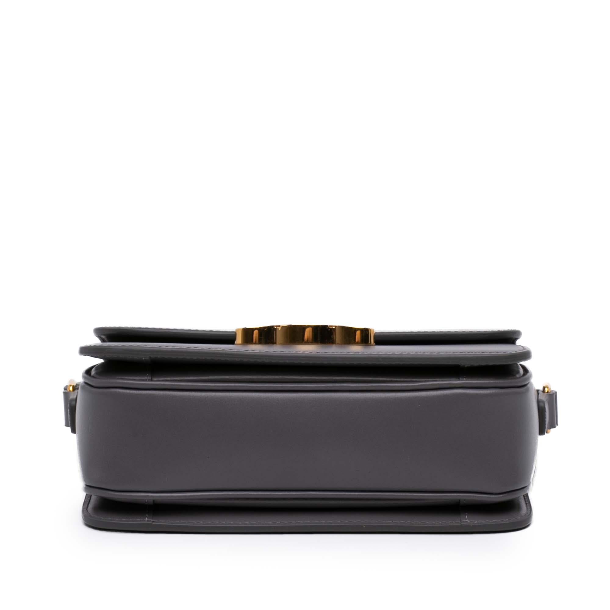 Celine Teen Shiny Calfskin Triomphe Crossbody