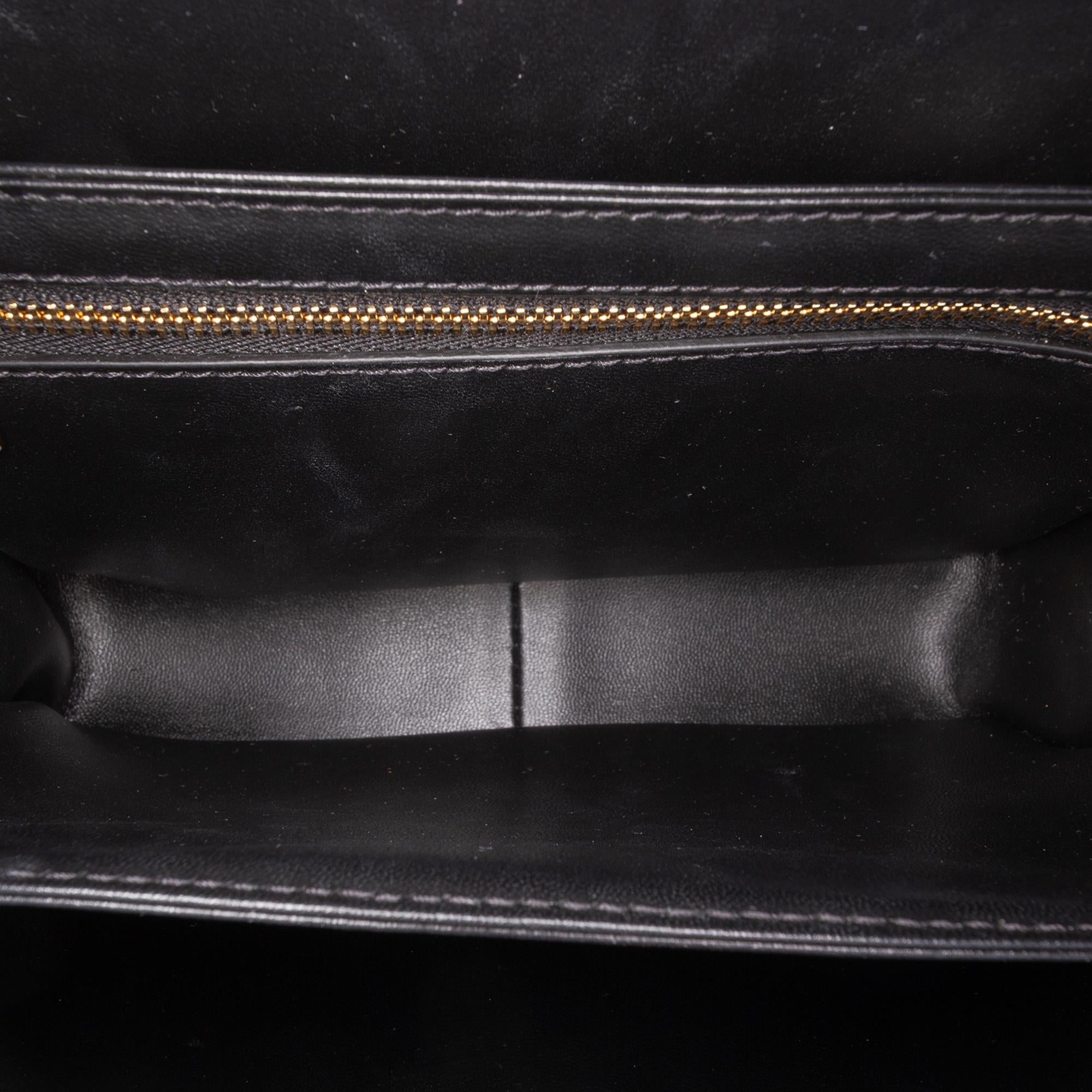 Celine Teen Shiny Calfskin Triomphe Crossbody