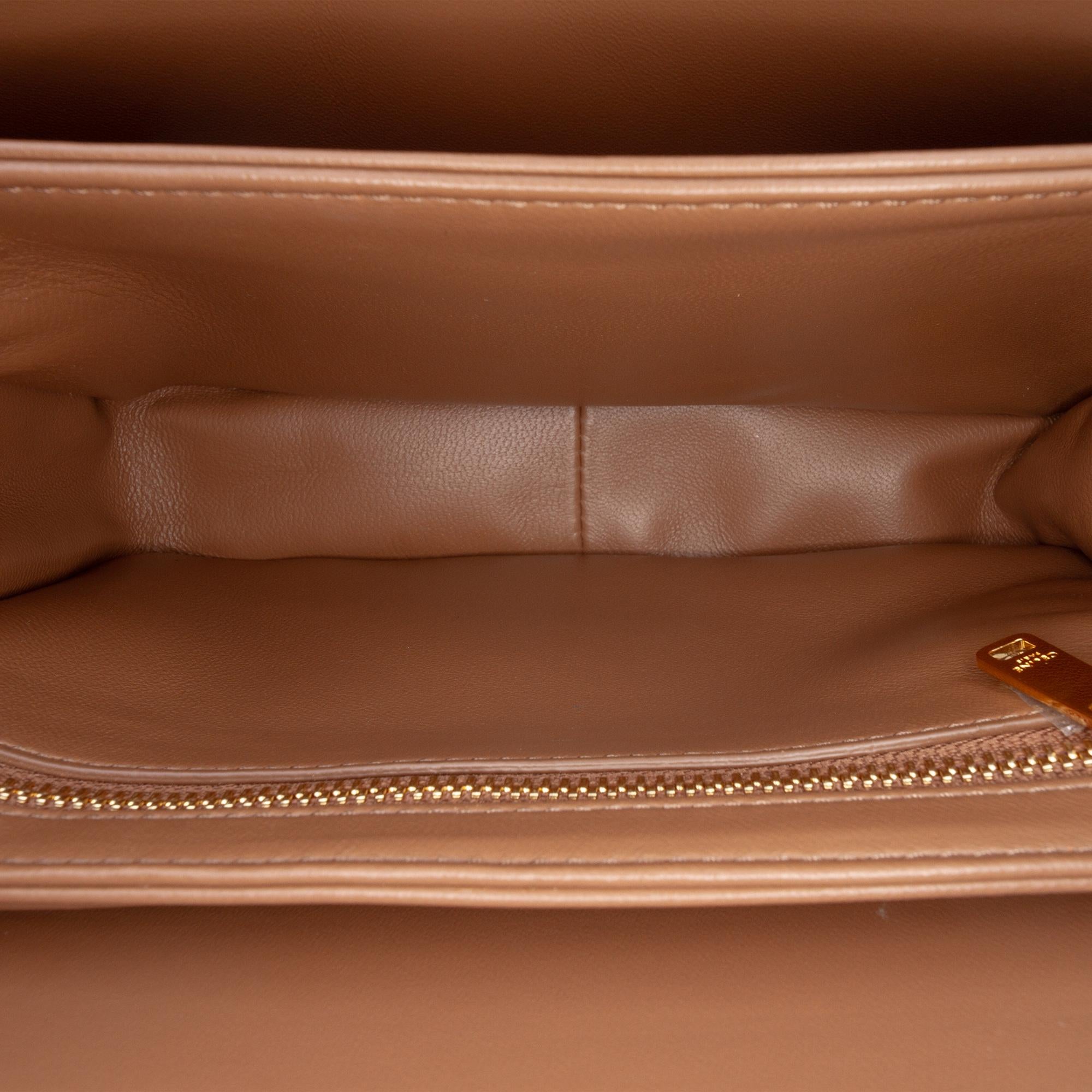 Celine Teen Shiny Calfskin Triomphe Crossbody