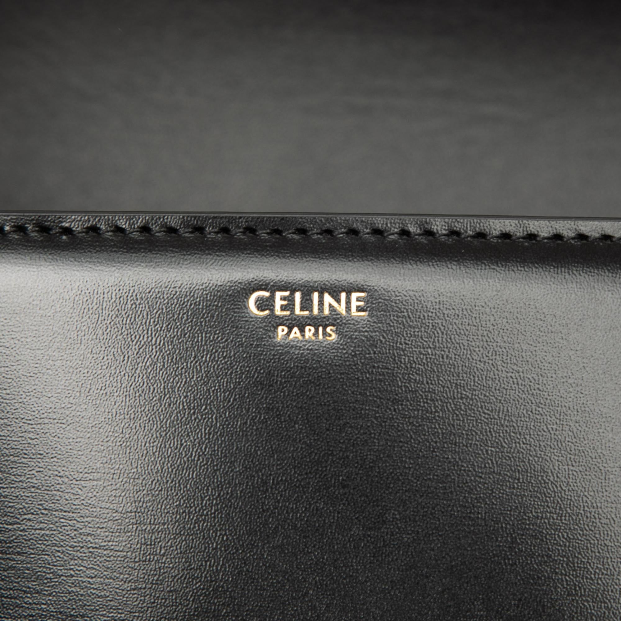 Celine Teen Shiny Calfskin Triomphe Crossbody