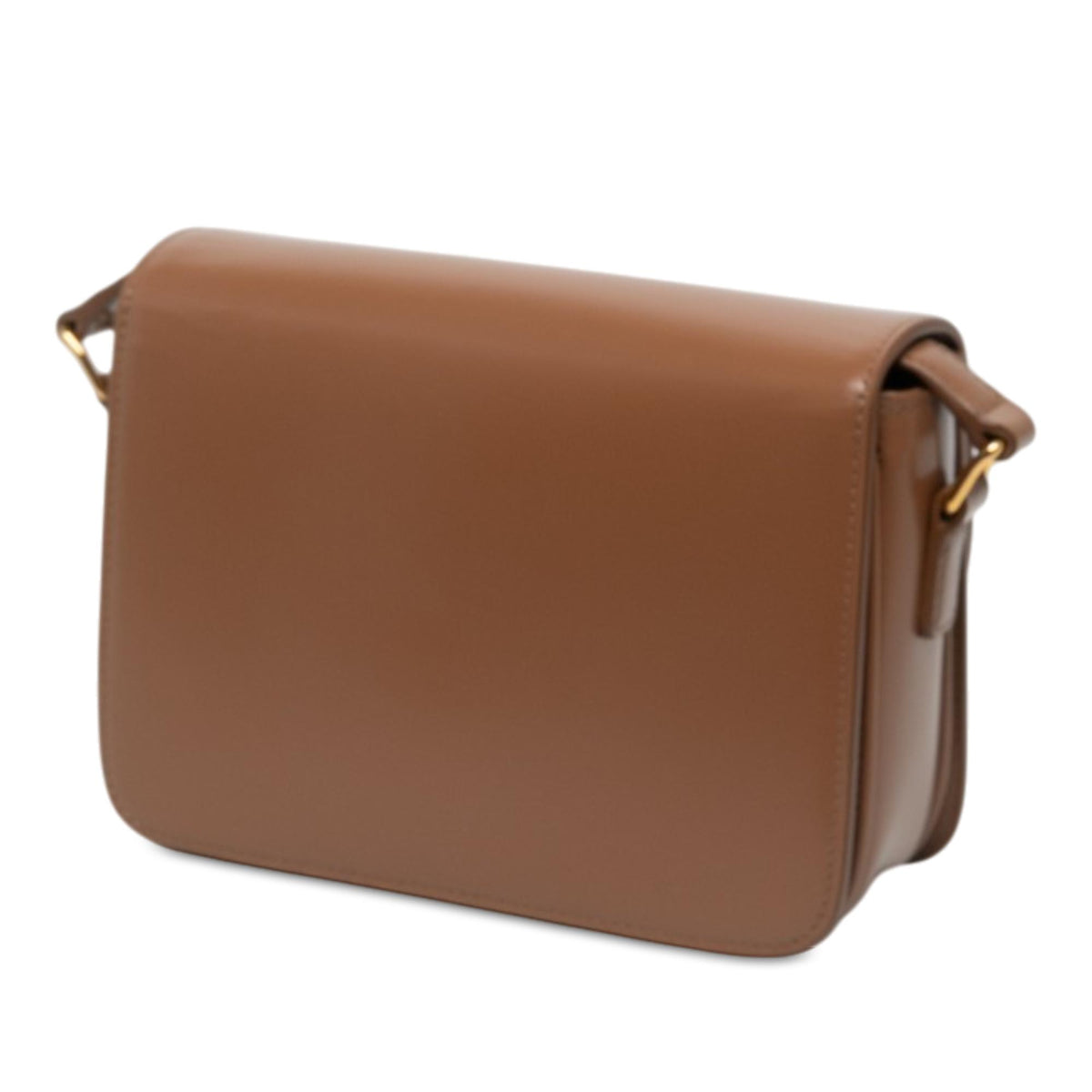 Celine Teen Shiny Calfskin Triomphe Crossbody