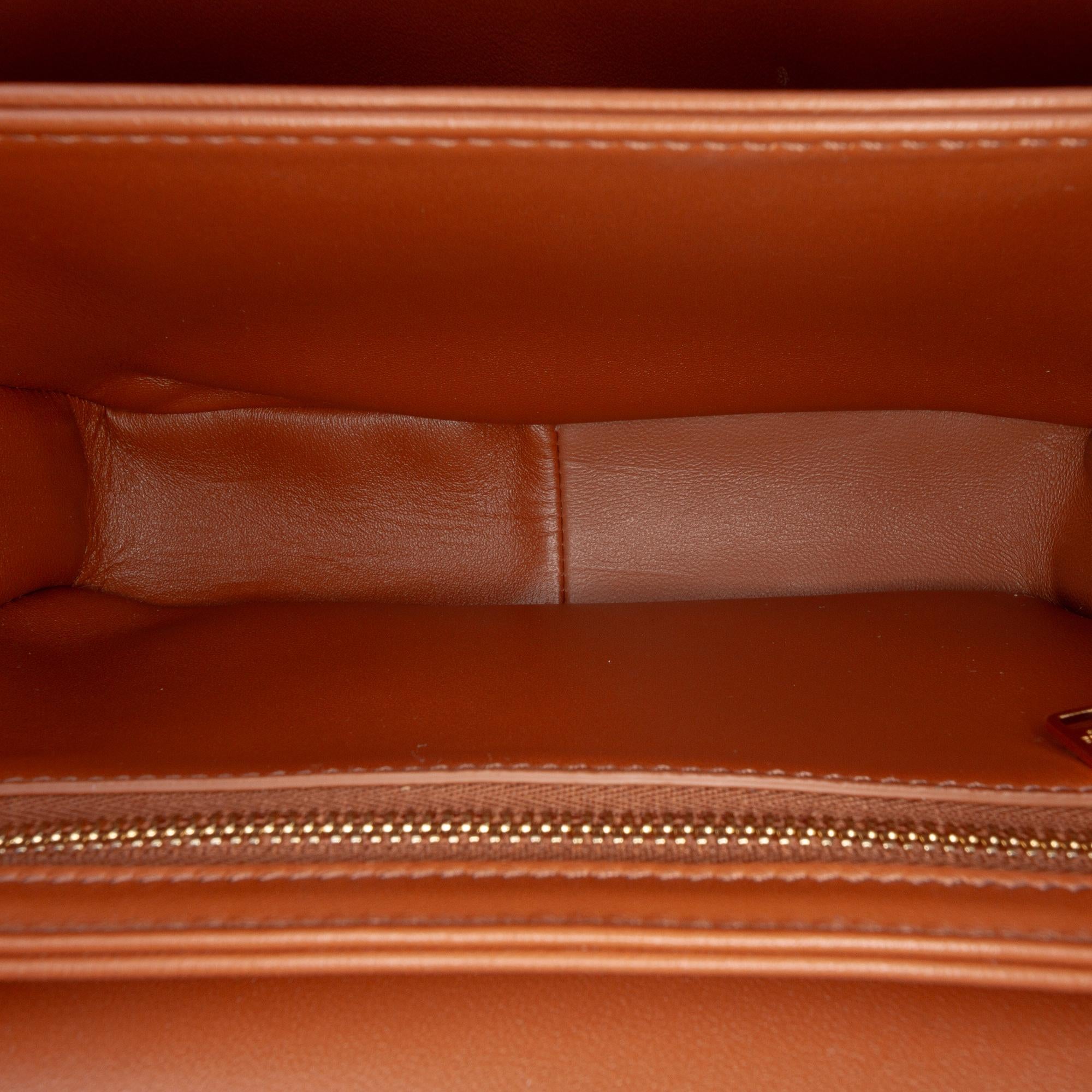 Celine Teen Triomphe Coated Canvas and Calfskin Triomphe Crossbody