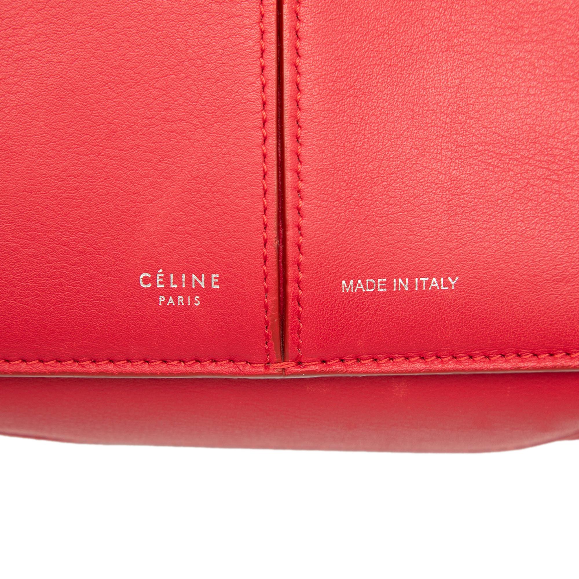 Celine Trifold Leather Clutch On Chain