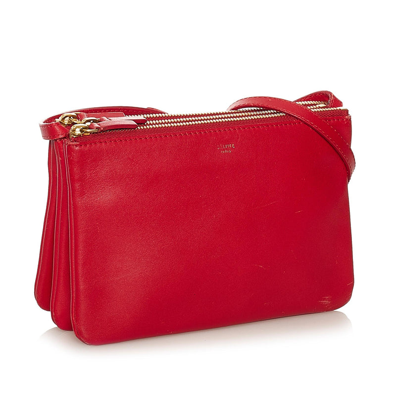 Celine trio bag red hotsell