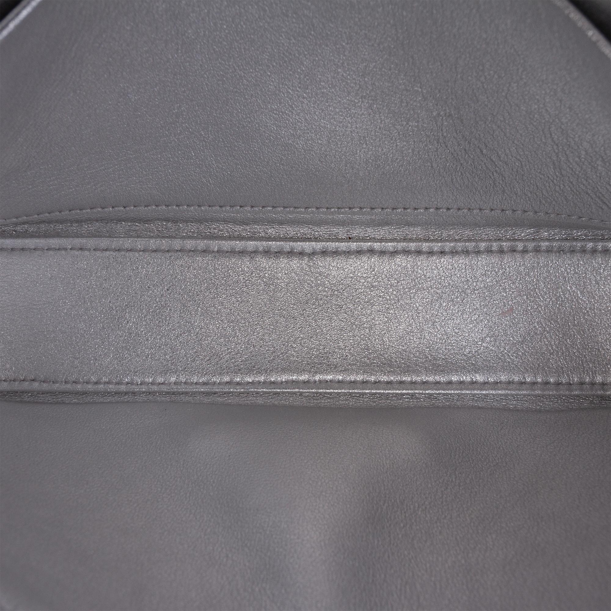 Celine Triomphe All Over Laminated Calfskin Claude Shoulder Bag