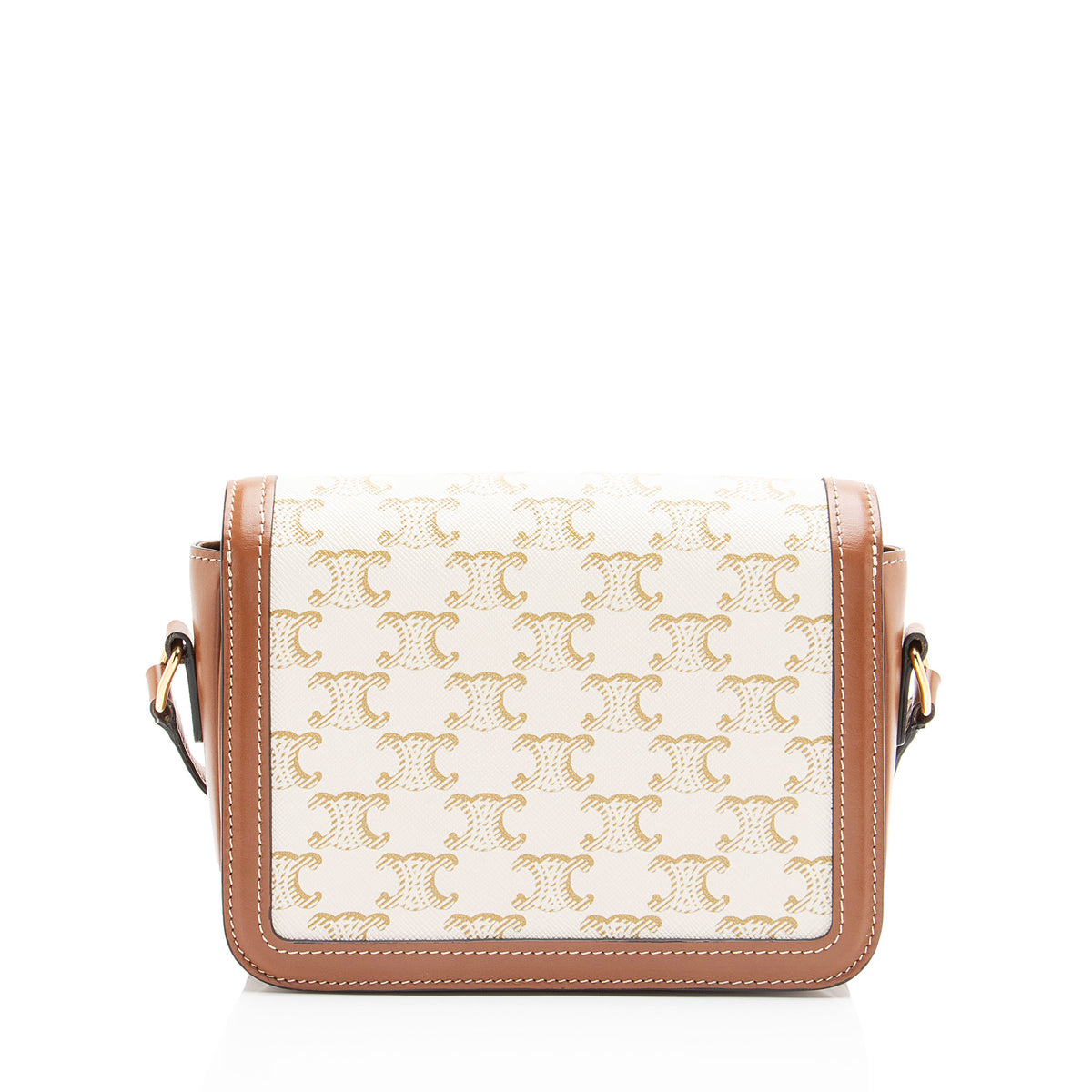 Celine Triomphe Canvas Calfskin Teen Shoulder Bag