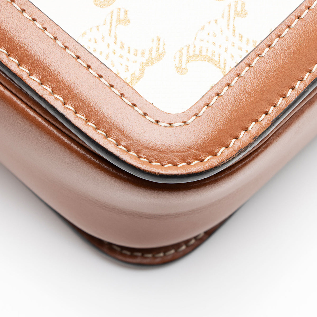 Celine Triomphe Canvas Calfskin Teen Shoulder Bag